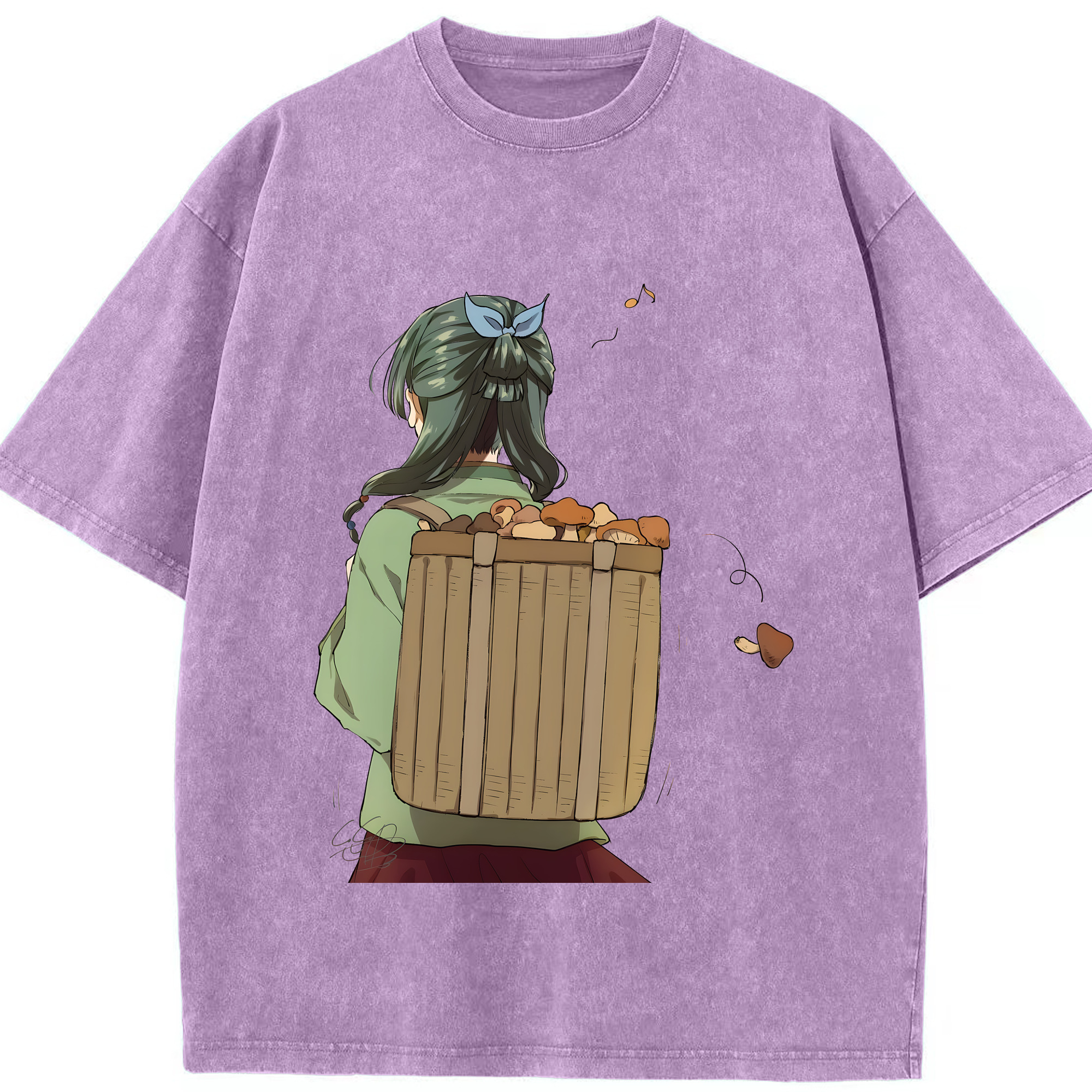 （画像用） 薬屋のひとりごと The Apothecary Diaries 綿100% ヴィンテージ風 半袖Tシャツ（フロントプリント）