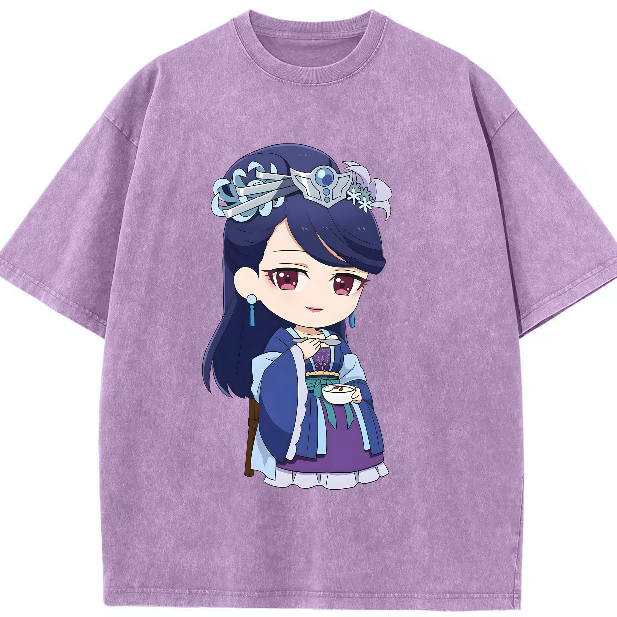 （画像用） 薬屋のひとりごと The Apothecary Diaries 綿100% ヴィンテージ風 半袖Tシャツ（フロントプリント）