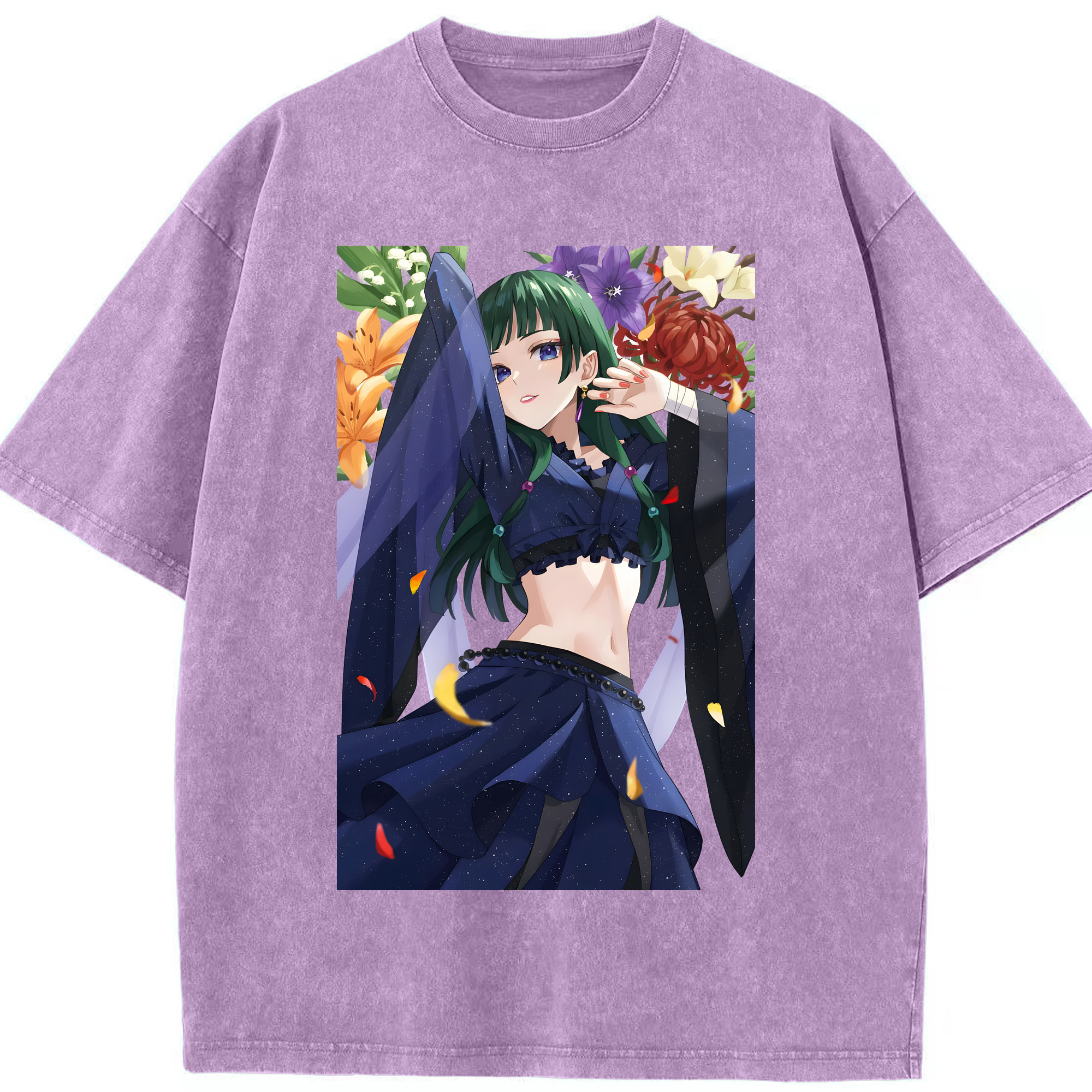 （画像用） 薬屋のひとりごと The Apothecary Diaries 綿100% ヴィンテージ風 半袖Tシャツ（フロントプリント）