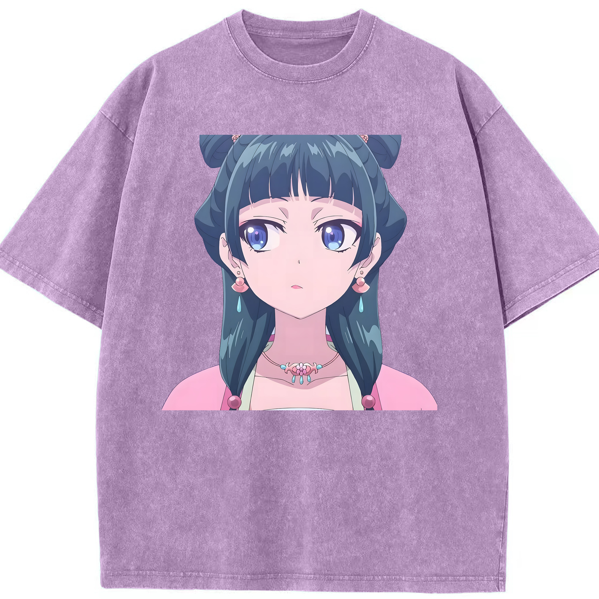 （画像用） 薬屋のひとりごと The Apothecary Diaries 綿100% ヴィンテージ風 半袖Tシャツ（フロントプリント）