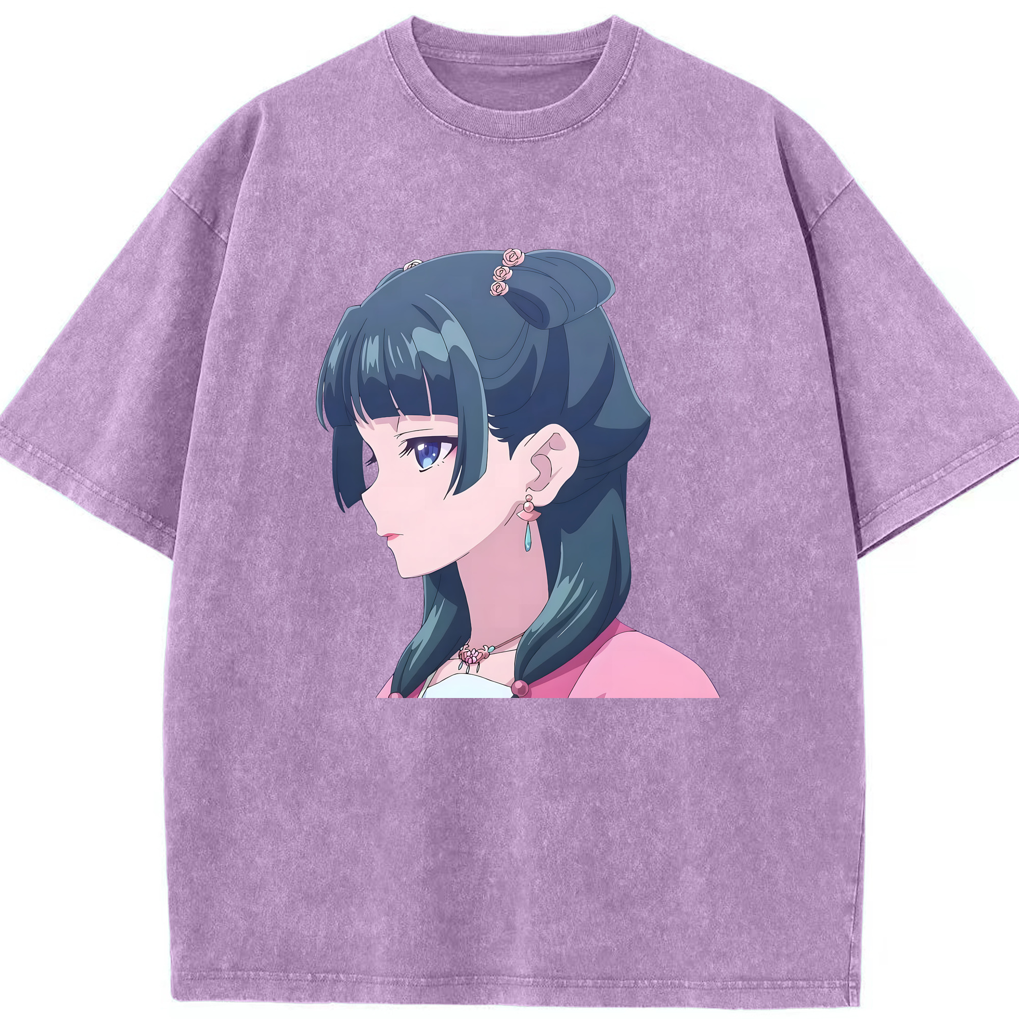 （画像用） 薬屋のひとりごと The Apothecary Diaries 綿100% ヴィンテージ風 半袖Tシャツ（フロントプリント）