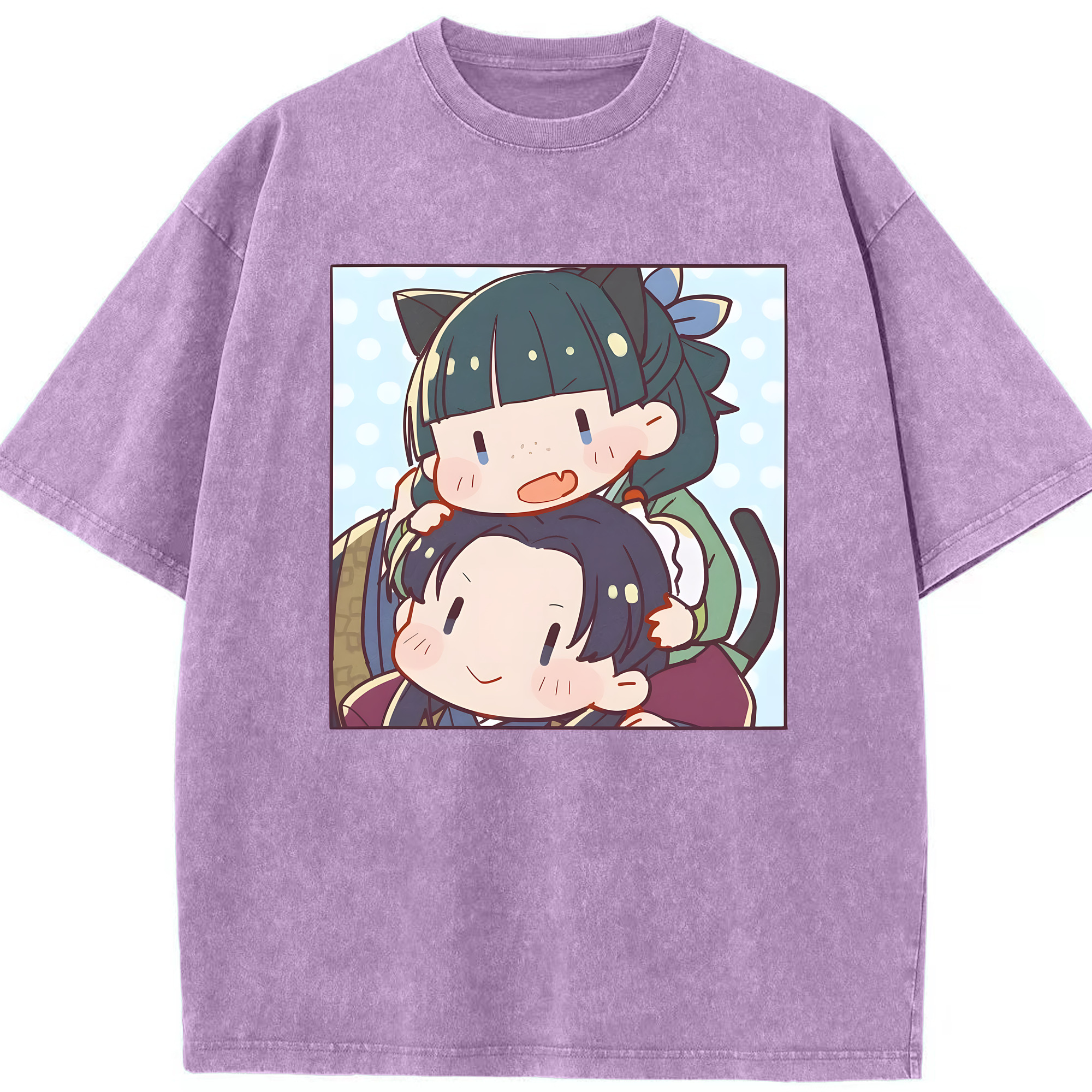 （画像用） 薬屋のひとりごと The Apothecary Diaries 綿100% ヴィンテージ風 半袖Tシャツ（フロントプリント）