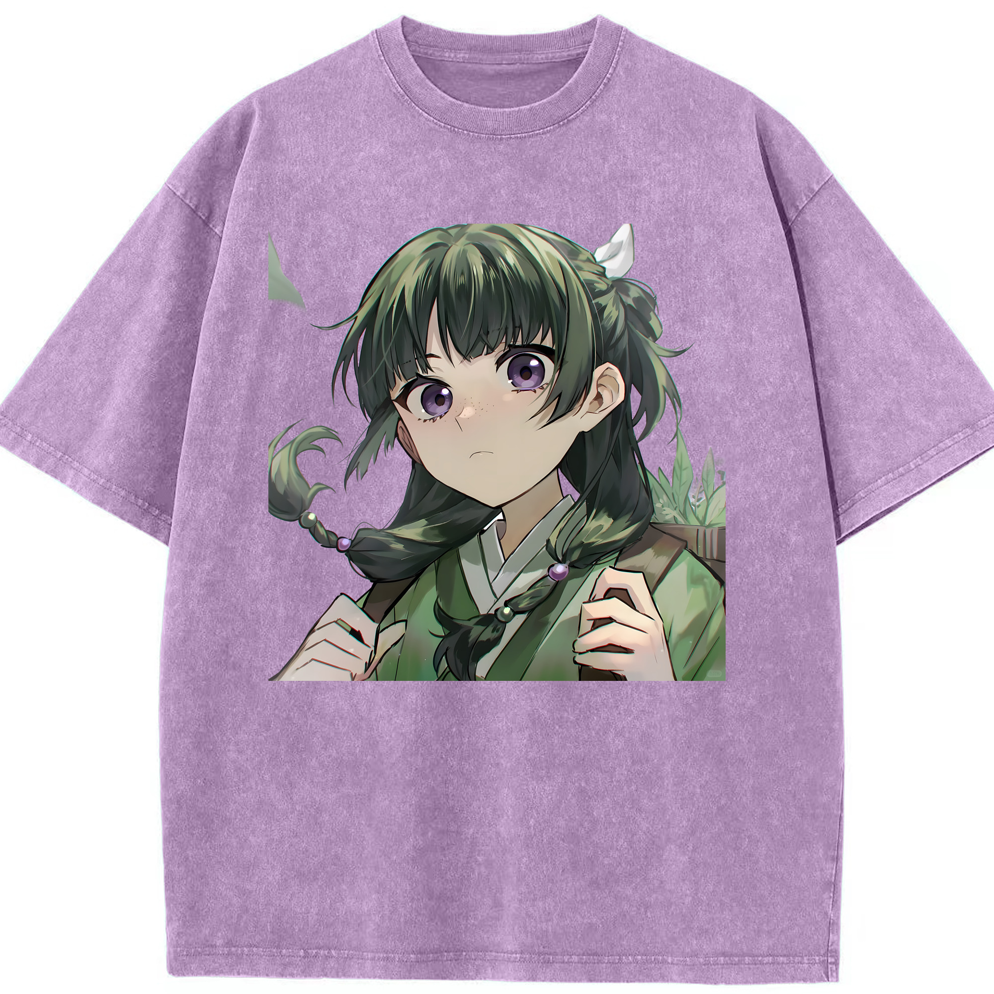 （画像用） 薬屋のひとりごと The Apothecary Diaries 綿100% ヴィンテージ風 半袖Tシャツ（フロントプリント）