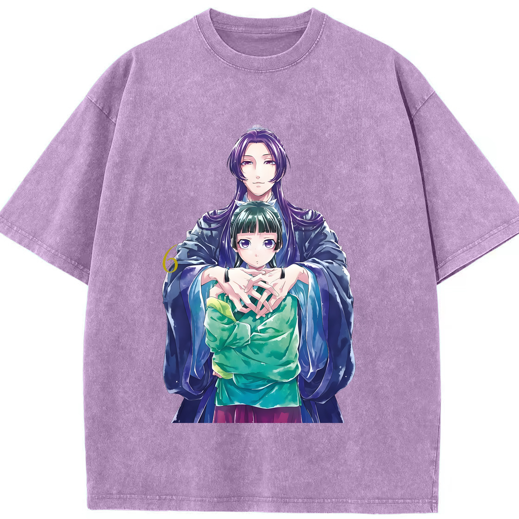 （画像用） 薬屋のひとりごと The Apothecary Diaries 綿100% ヴィンテージ風 半袖Tシャツ（フロントプリント）
