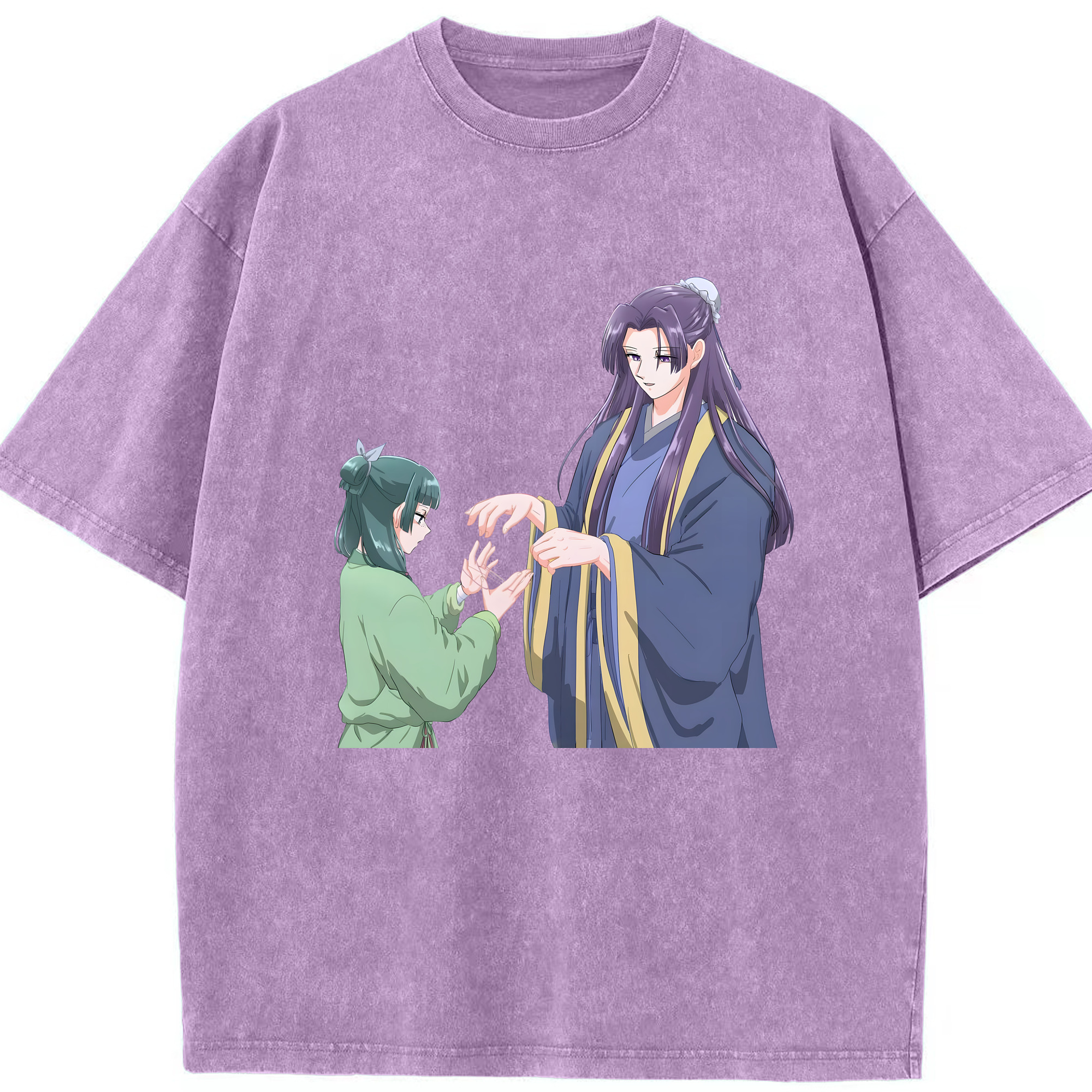 （画像用） 薬屋のひとりごと The Apothecary Diaries 綿100% ヴィンテージ風 半袖Tシャツ（フロントプリント）