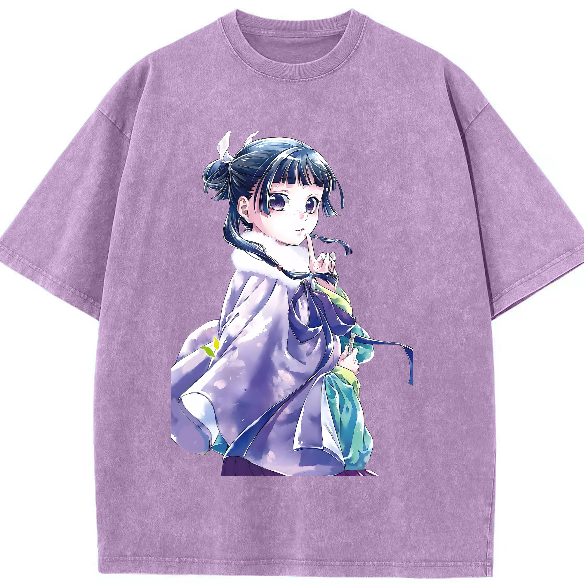 （画像用） 薬屋のひとりごと The Apothecary Diaries 綿100% ヴィンテージ風 半袖Tシャツ（フロントプリント）