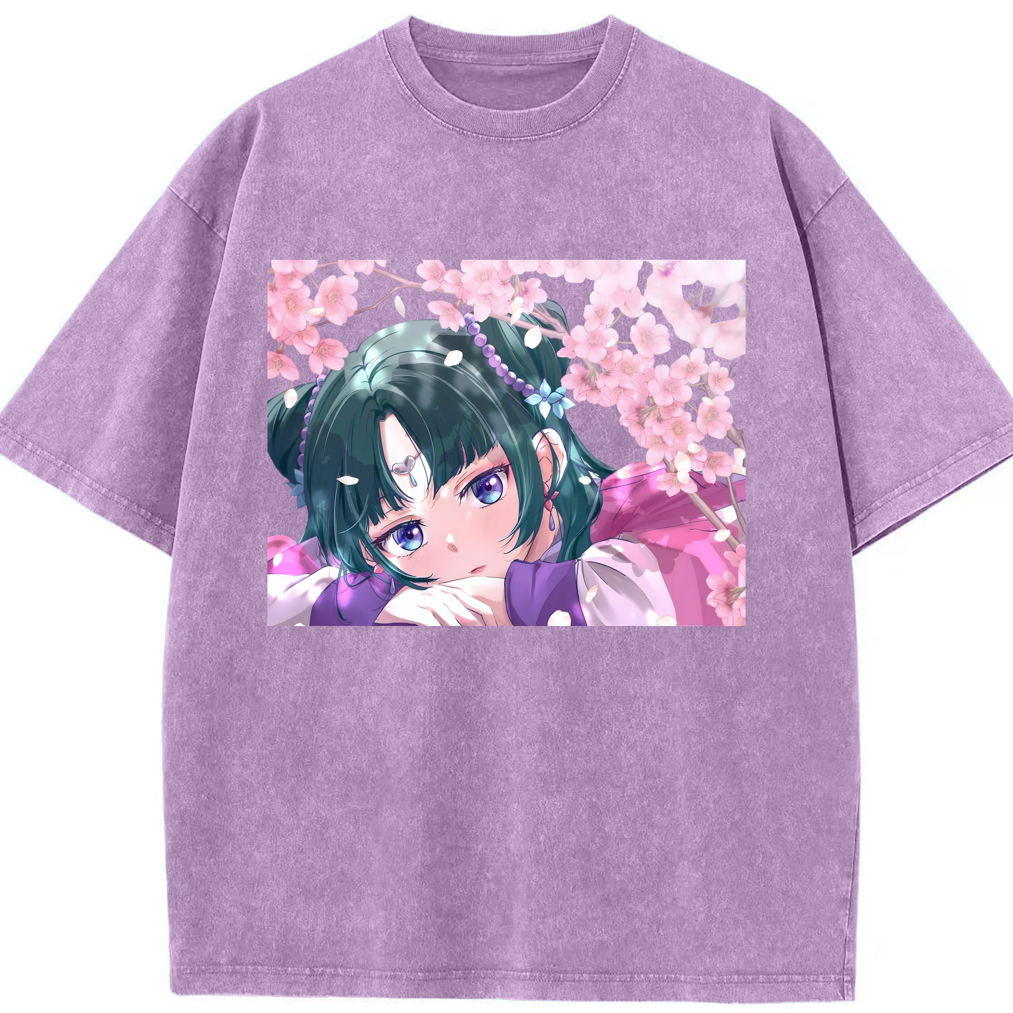 （画像用） 薬屋のひとりごと The Apothecary Diaries 綿100% ヴィンテージ風 半袖Tシャツ（フロントプリント）