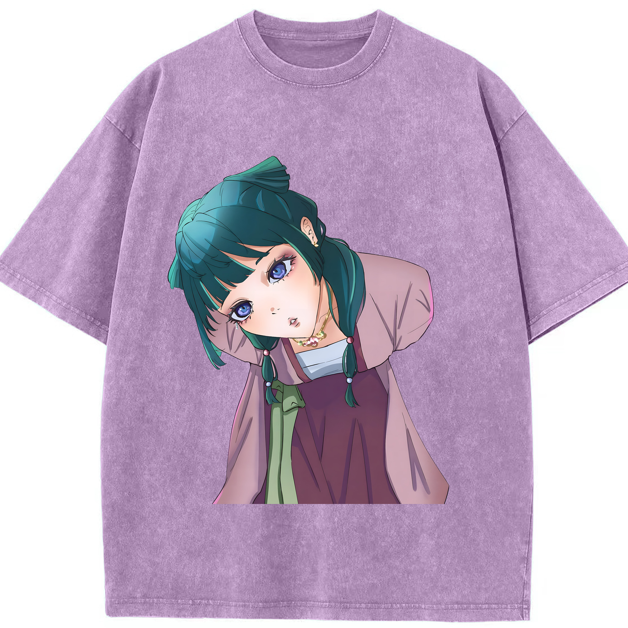 （画像用） 薬屋のひとりごと The Apothecary Diaries 綿100% ヴィンテージ風 半袖Tシャツ（フロントプリント）