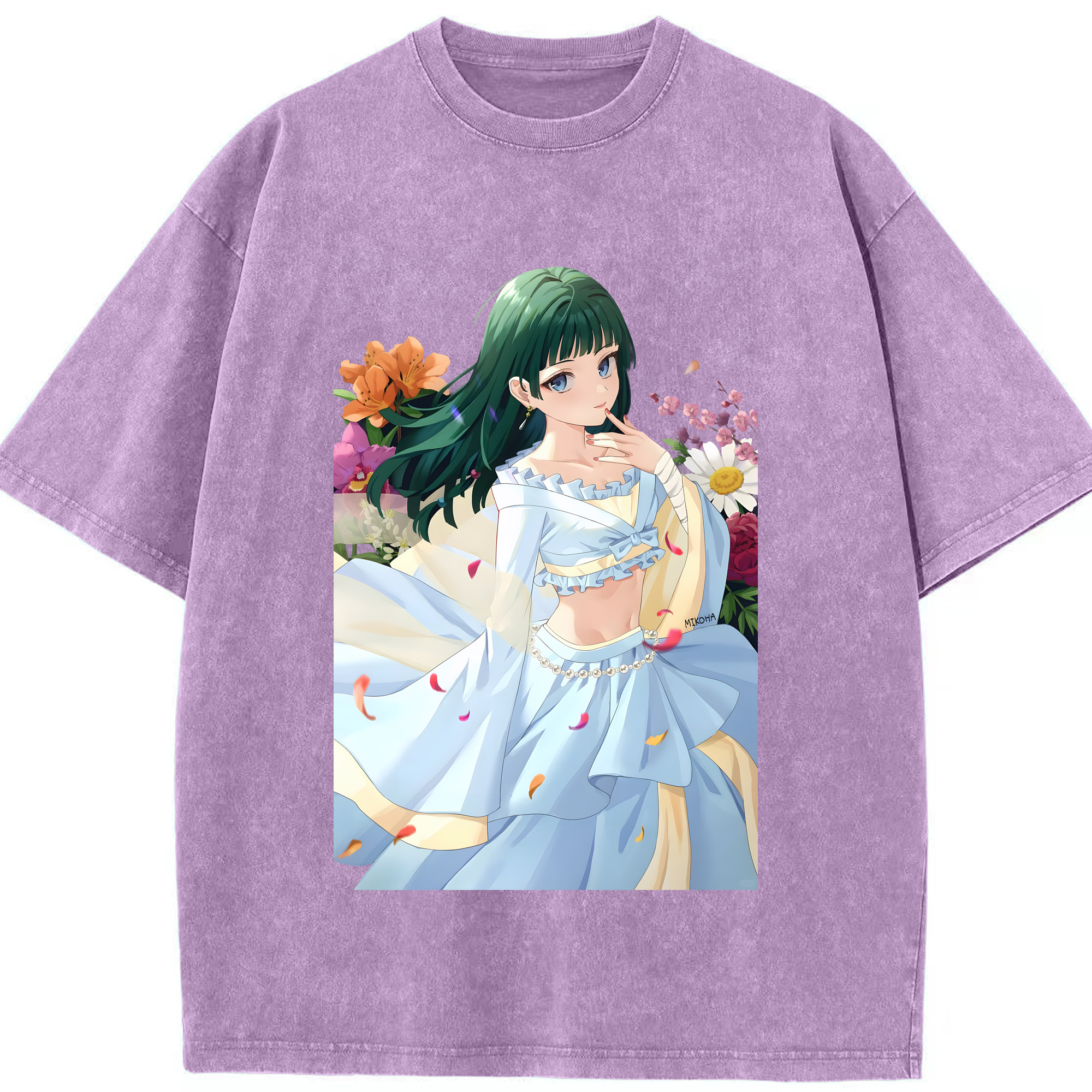 （画像用） 薬屋のひとりごと The Apothecary Diaries 綿100% ヴィンテージ風 半袖Tシャツ（フロントプリント）