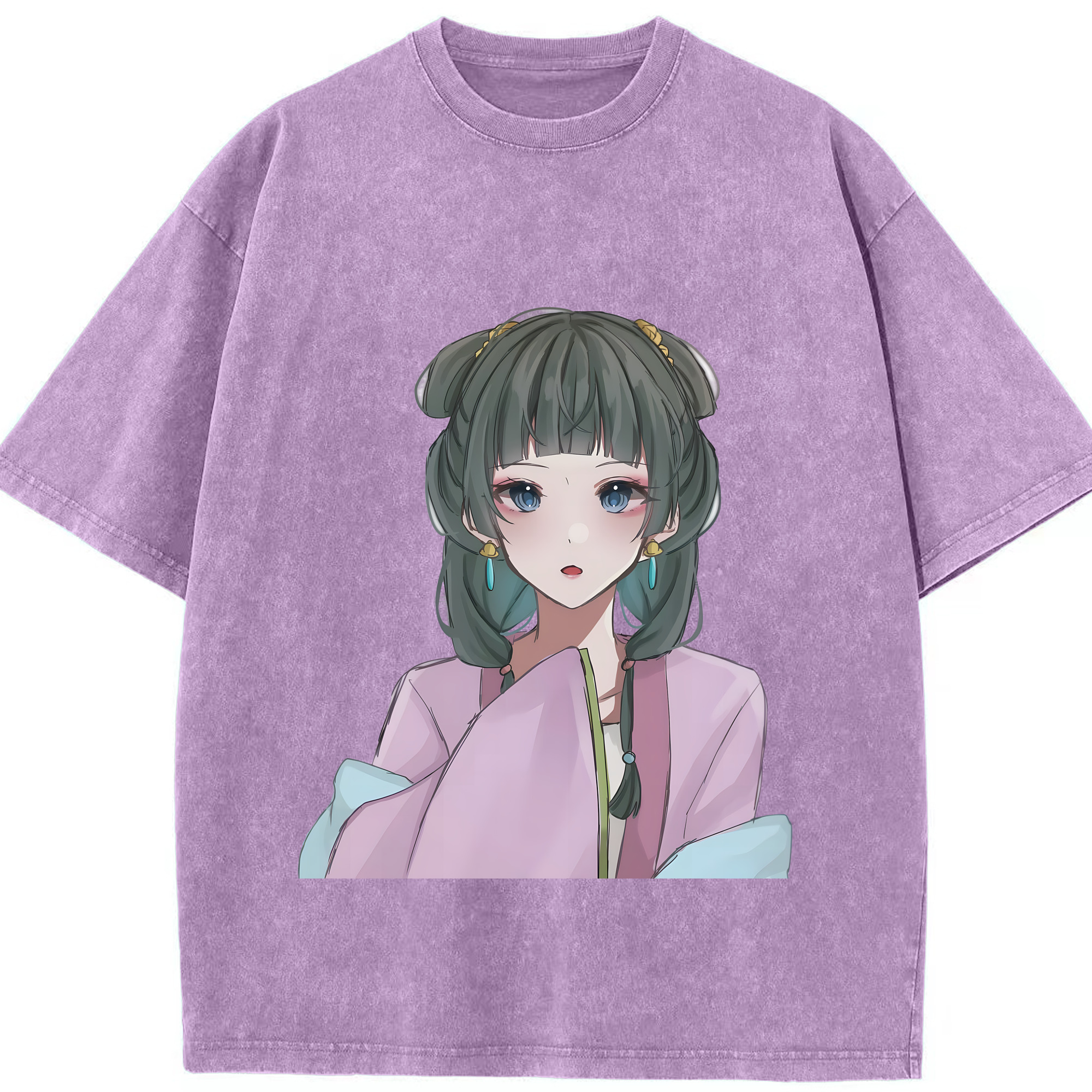 （画像用） 薬屋のひとりごと The Apothecary Diaries 綿100% ヴィンテージ風 半袖Tシャツ（フロントプリント）
