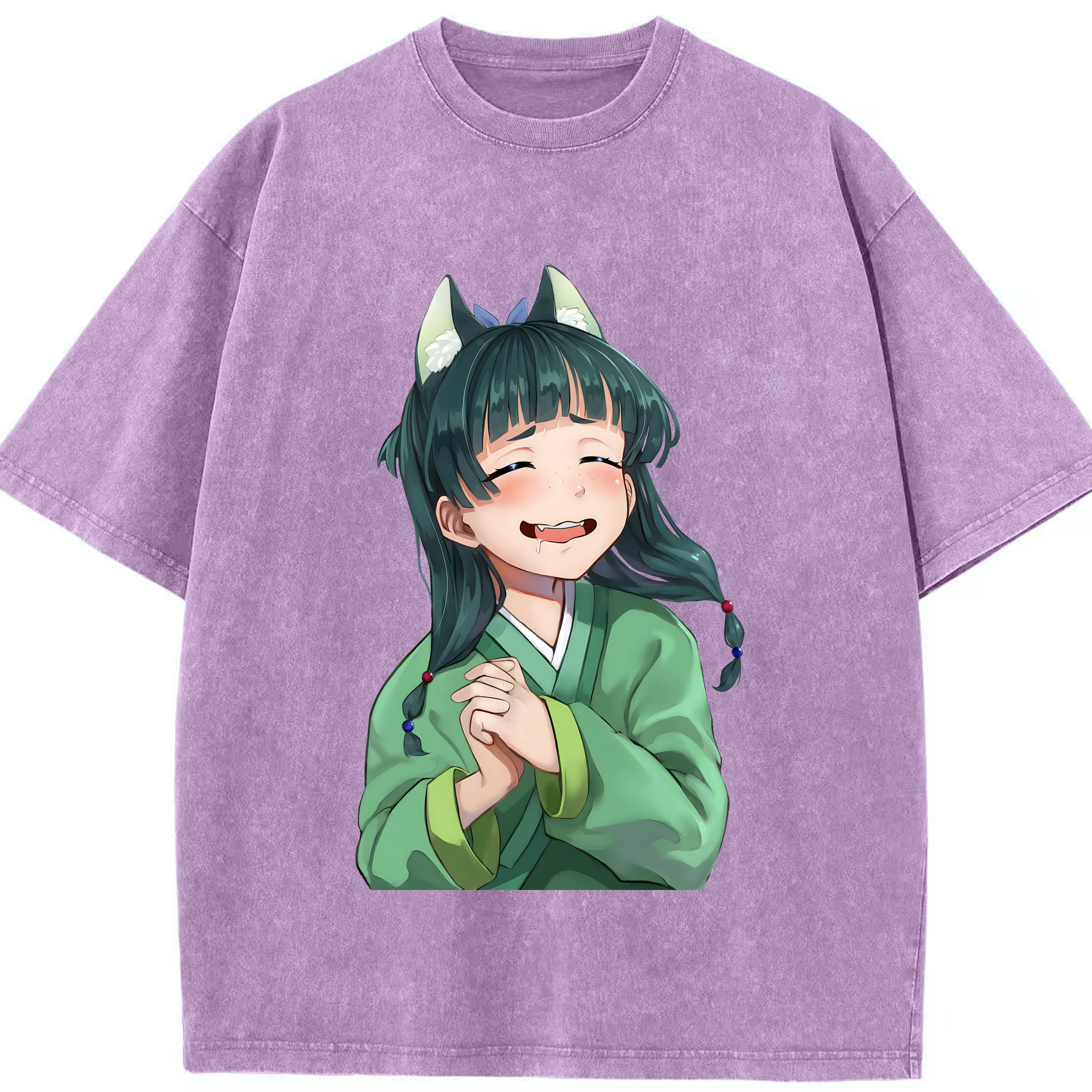 （画像用） 薬屋のひとりごと The Apothecary Diaries 綿100% ヴィンテージ風 半袖Tシャツ（フロントプリント）