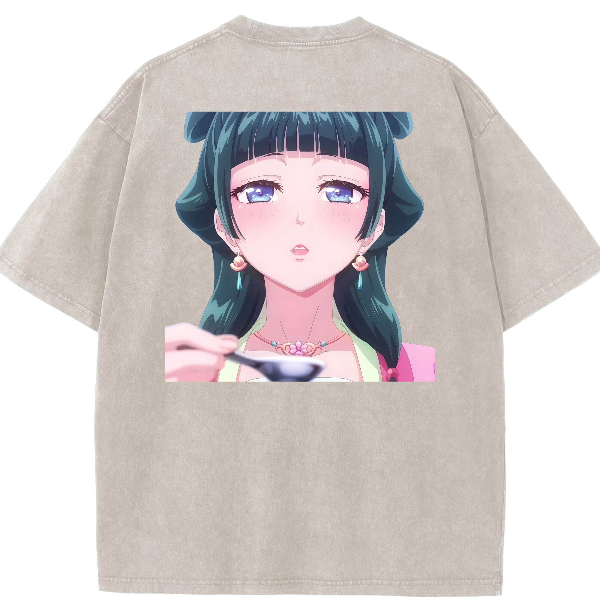 （画像用） 薬屋のひとりごと The Apothecary Diaries 綿100% ヴィンテージ風 半袖Tシャツ（背面プリント）