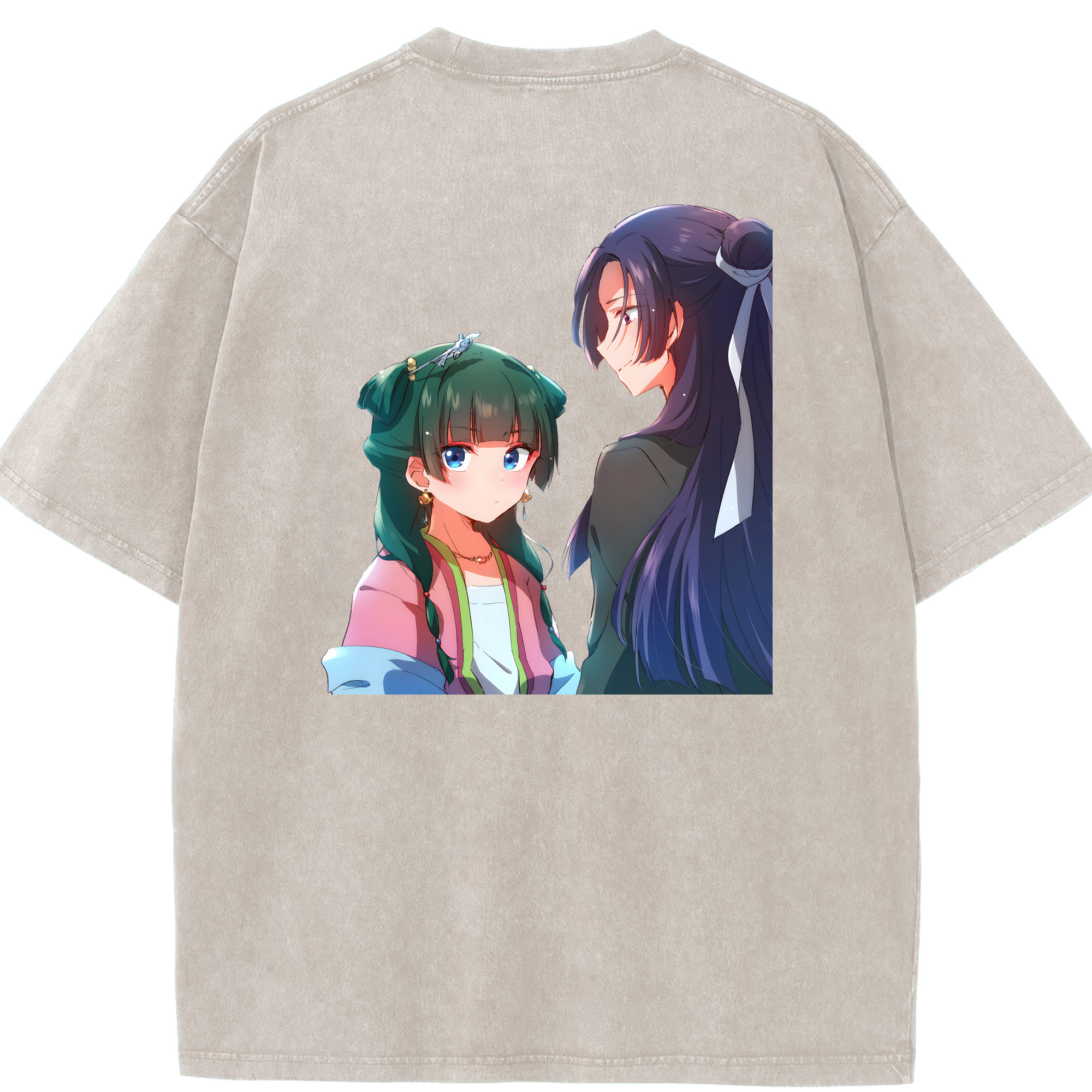 （画像用） 薬屋のひとりごと The Apothecary Diaries 綿100% ヴィンテージ風 半袖Tシャツ（背面プリント）