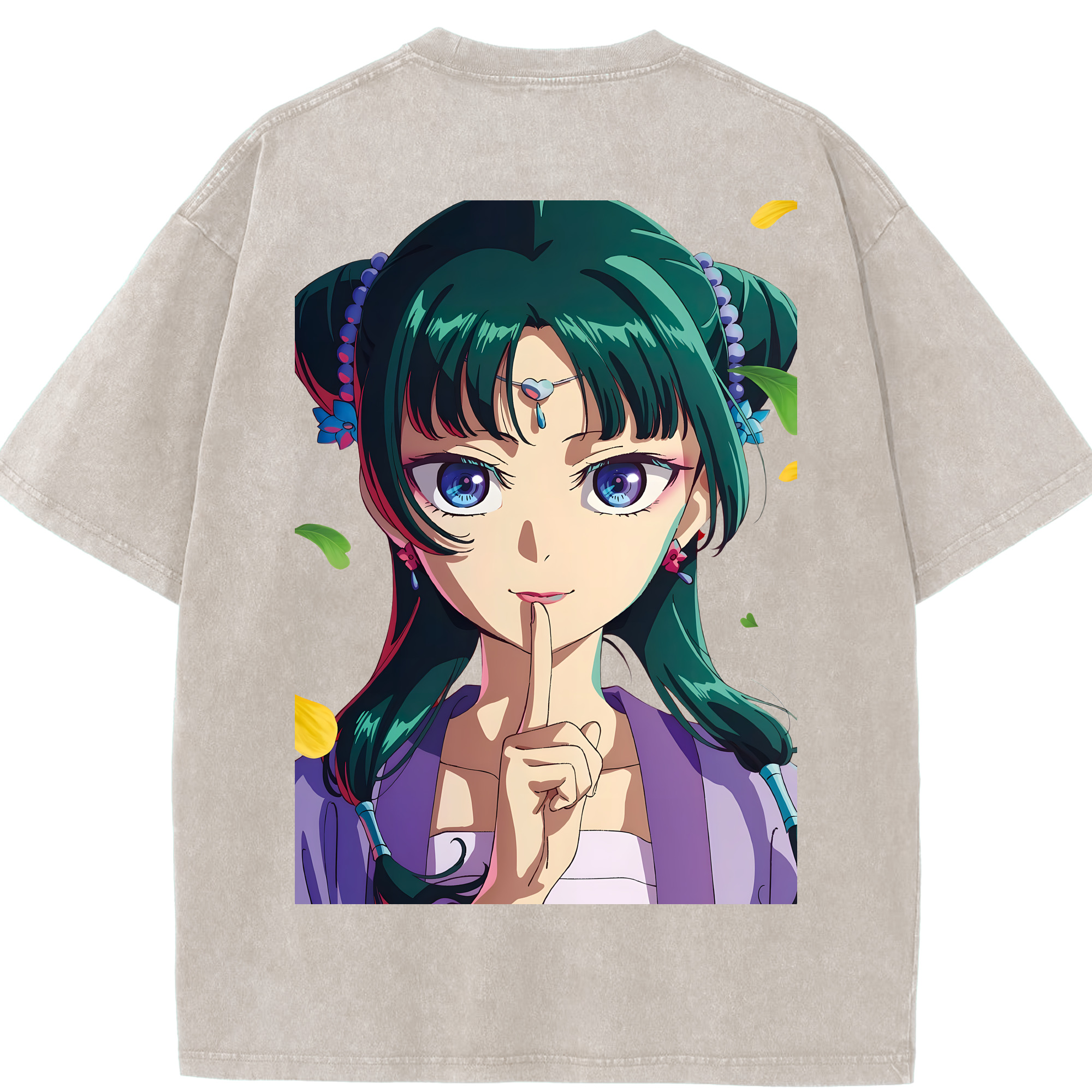（画像用） 薬屋のひとりごと The Apothecary Diaries 綿100% ヴィンテージ風 半袖Tシャツ（背面プリント）