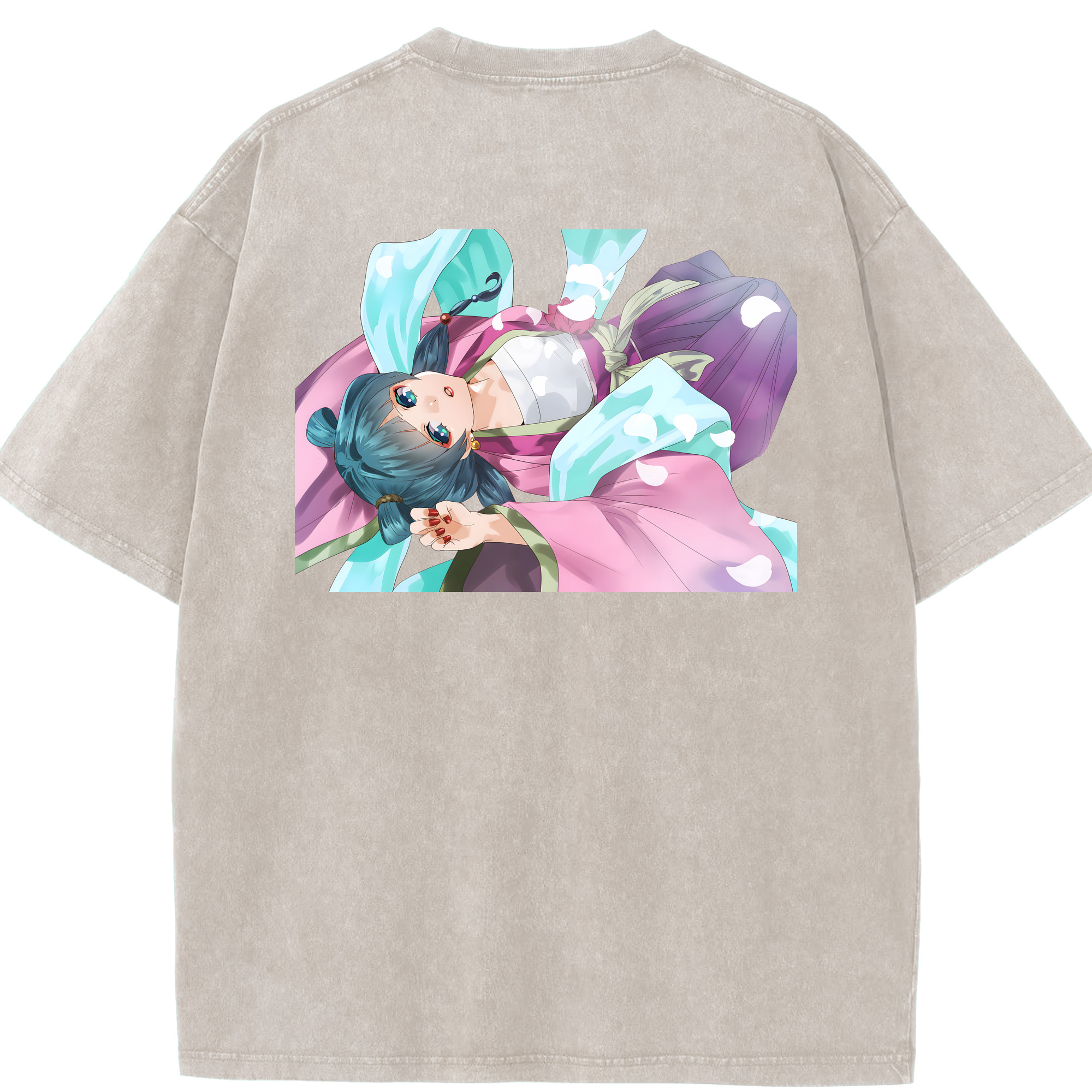 （画像用） 薬屋のひとりごと The Apothecary Diaries 綿100% ヴィンテージ風 半袖Tシャツ（背面プリント）