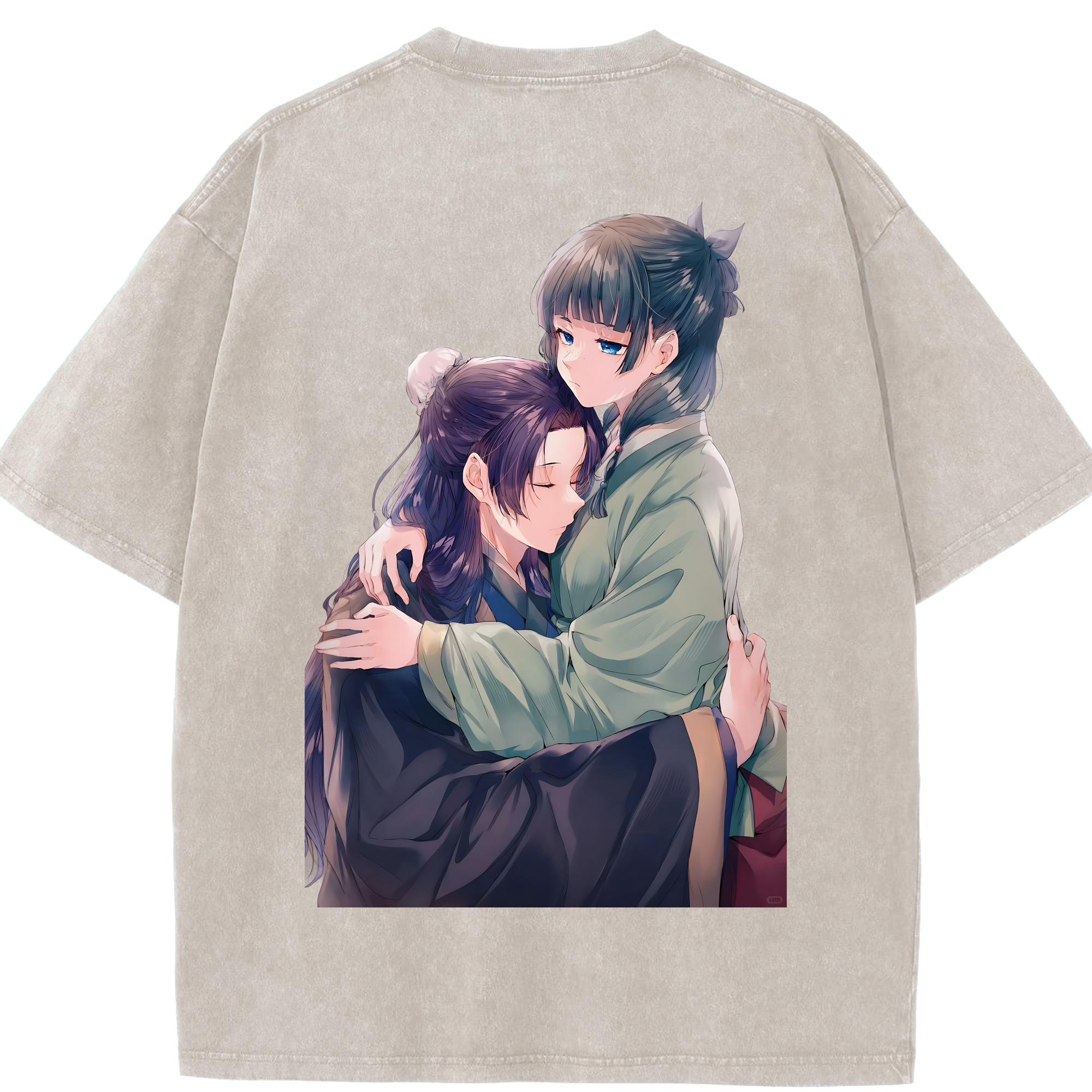 （画像用） 薬屋のひとりごと The Apothecary Diaries 綿100% ヴィンテージ風 半袖Tシャツ（背面プリント）