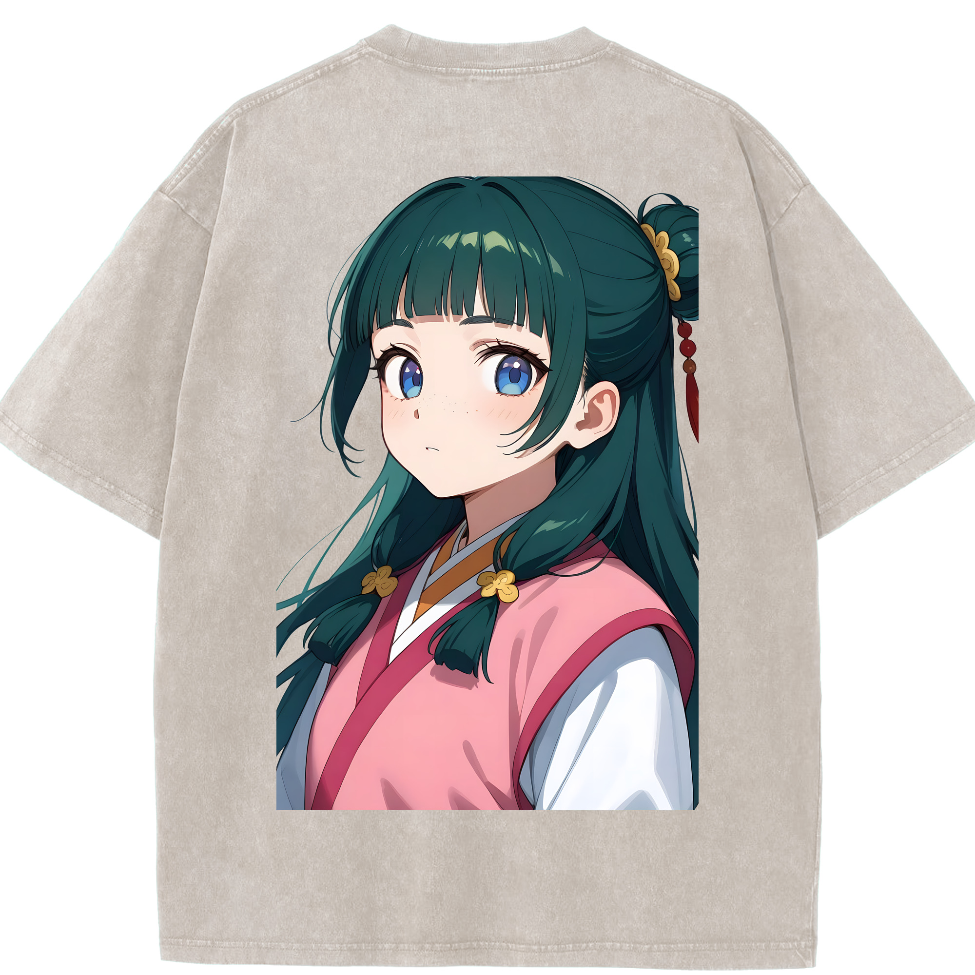 （画像用） 薬屋のひとりごと The Apothecary Diaries 綿100% ヴィンテージ風 半袖Tシャツ（背面プリント）