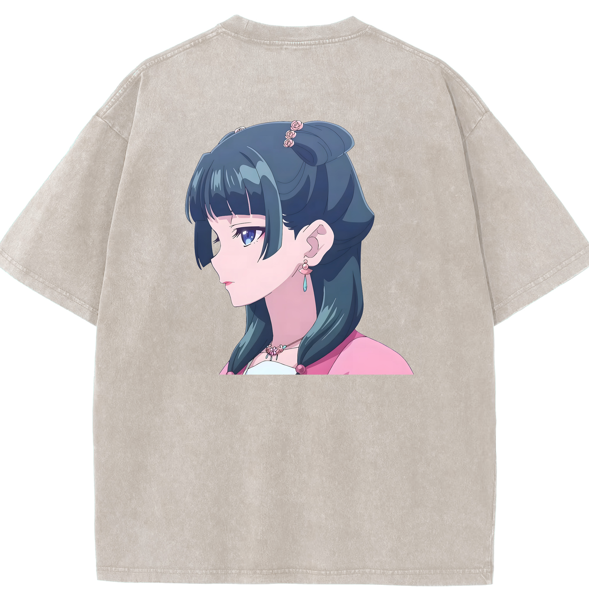 （画像用） 薬屋のひとりごと The Apothecary Diaries 綿100% ヴィンテージ風 半袖Tシャツ（背面プリント）