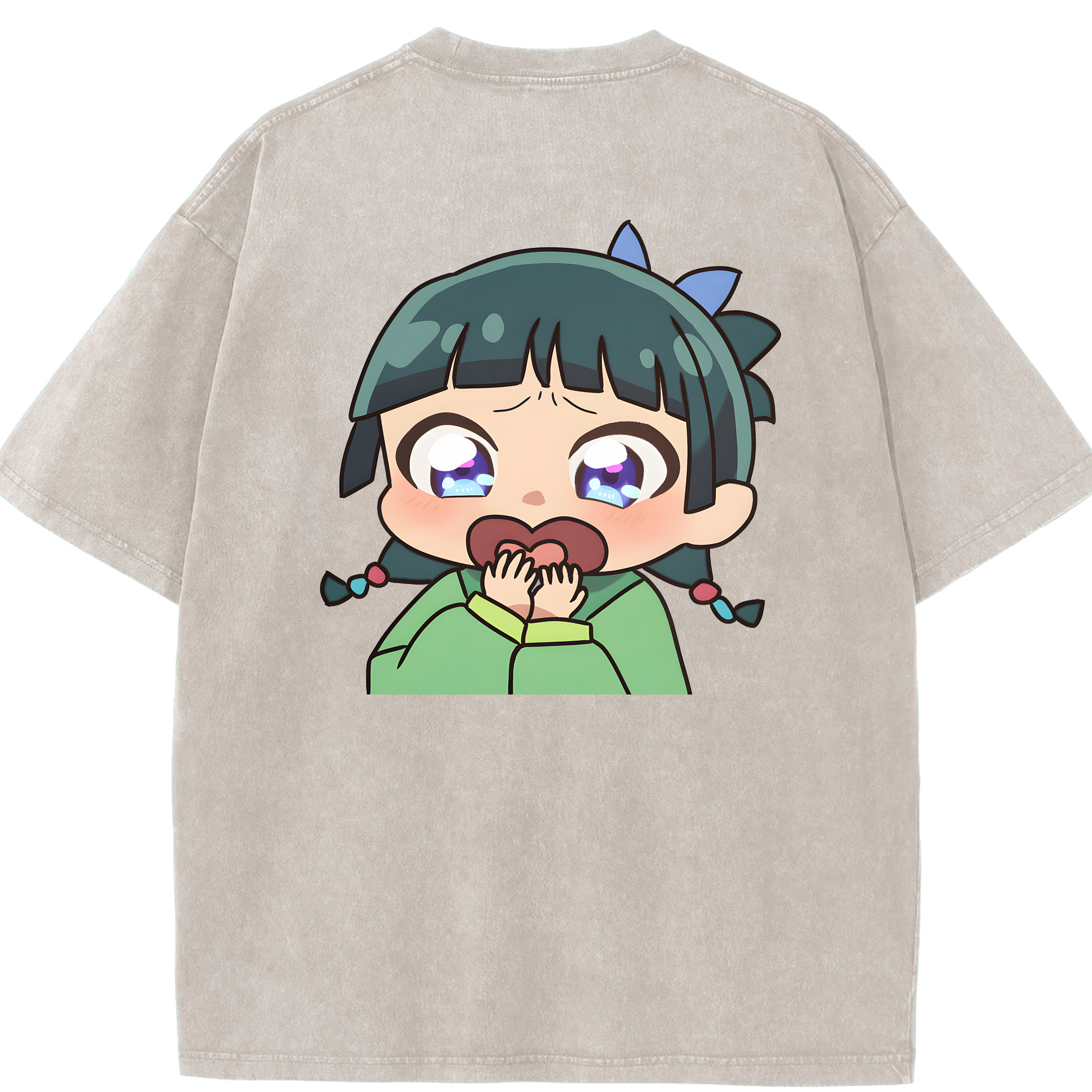 （画像用） 薬屋のひとりごと The Apothecary Diaries 綿100% ヴィンテージ風 半袖Tシャツ（背面プリント）