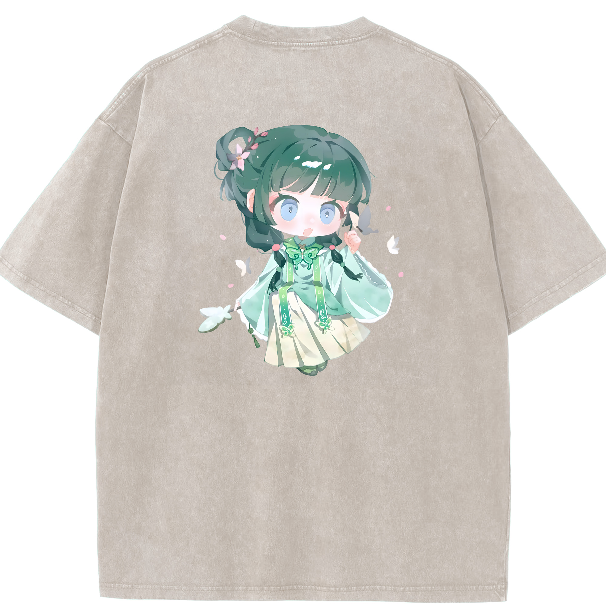 （画像用） 薬屋のひとりごと The Apothecary Diaries 綿100% ヴィンテージ風 半袖Tシャツ（背面プリント）