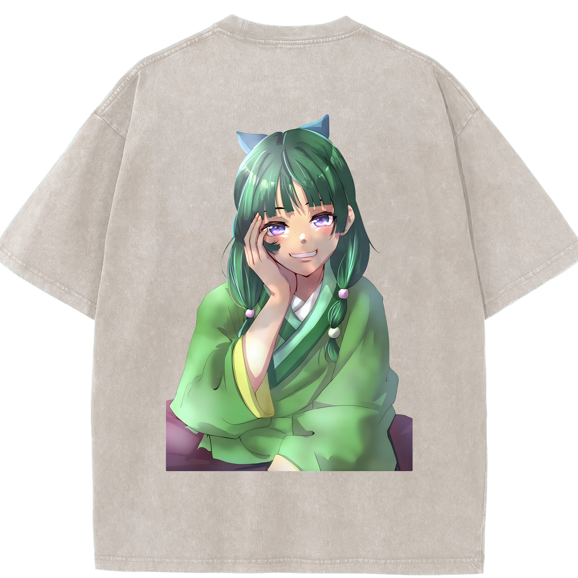 （画像用） 薬屋のひとりごと The Apothecary Diaries 綿100% ヴィンテージ風 半袖Tシャツ（背面プリント）