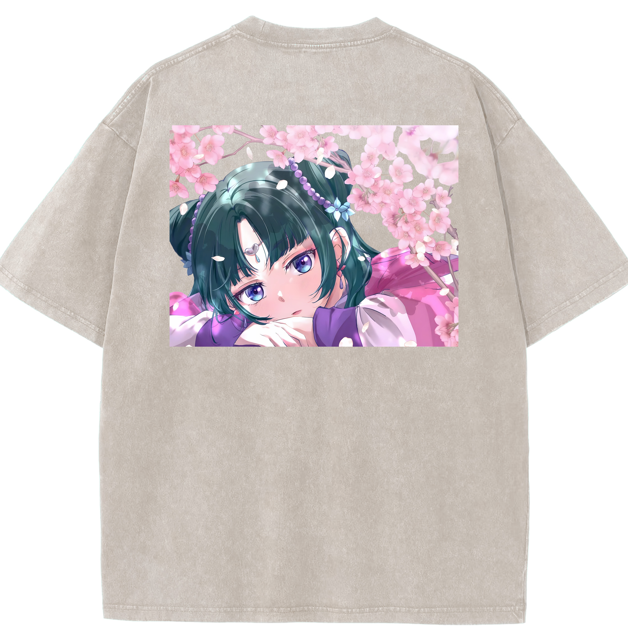 （画像用） 薬屋のひとりごと The Apothecary Diaries 綿100% ヴィンテージ風 半袖Tシャツ（背面プリント）
