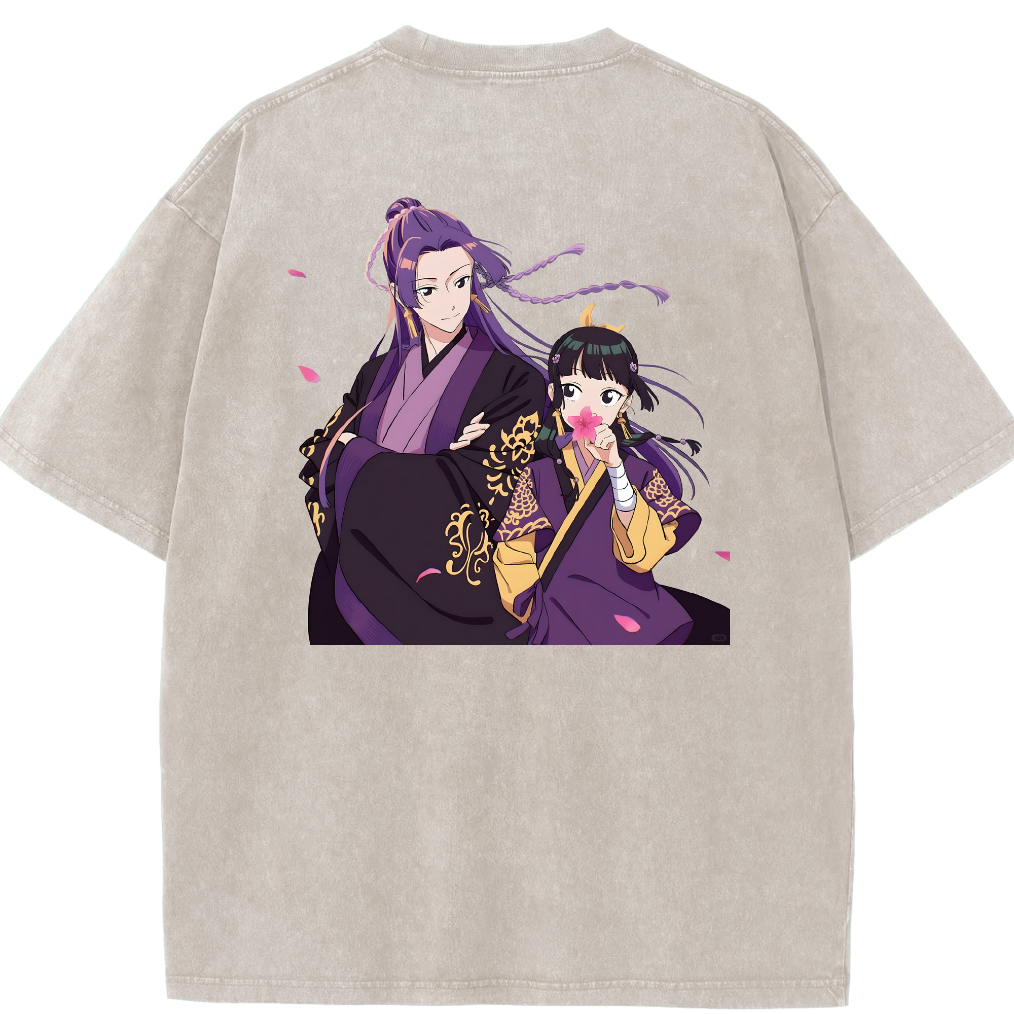 （画像用） 薬屋のひとりごと The Apothecary Diaries 綿100% ヴィンテージ風 半袖Tシャツ（背面プリント）