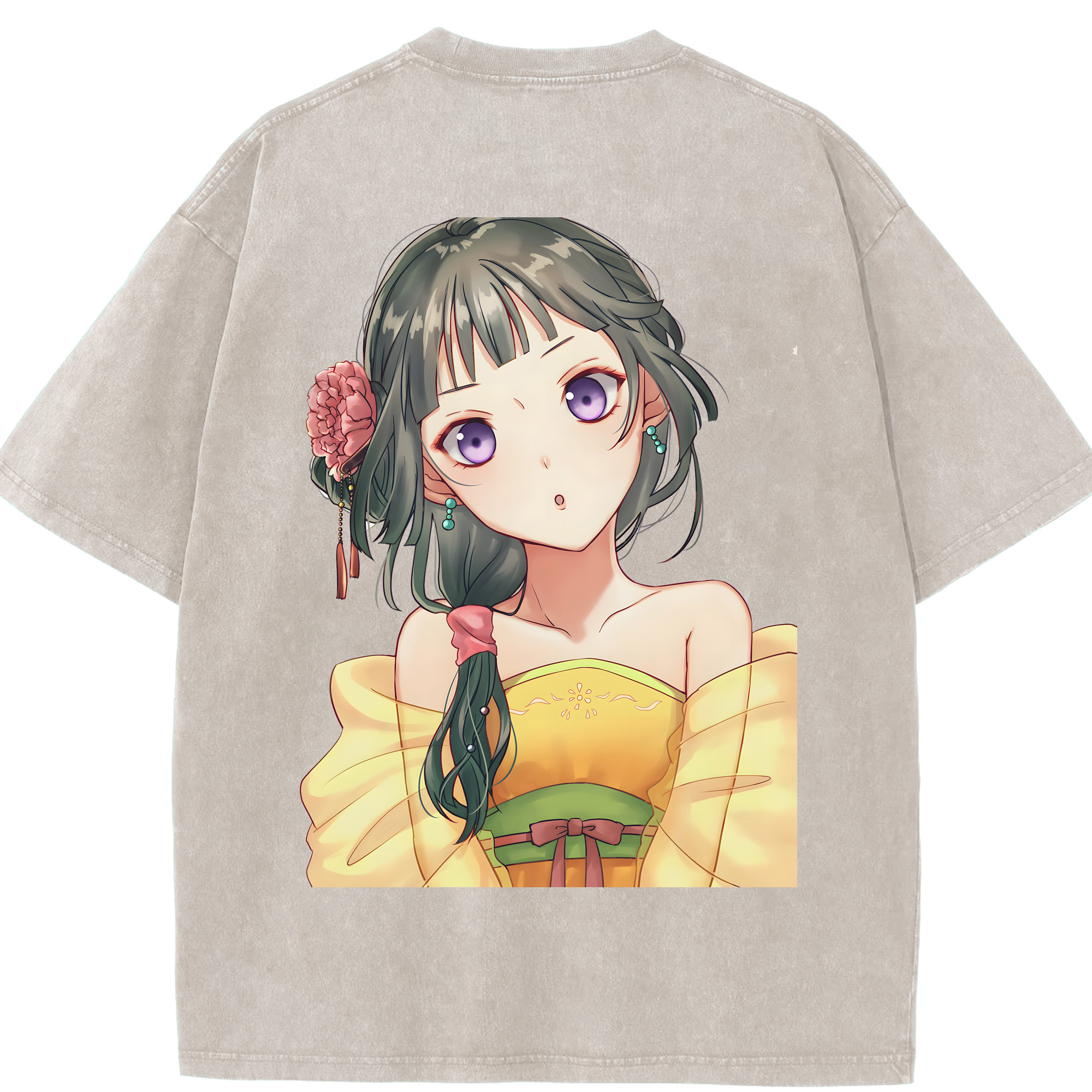 （画像用） 薬屋のひとりごと The Apothecary Diaries 綿100% ヴィンテージ風 半袖Tシャツ（背面プリント）