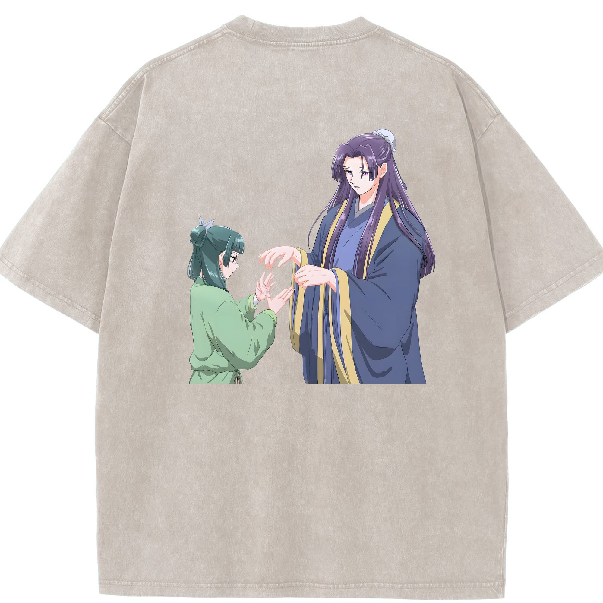 （画像用） 薬屋のひとりごと The Apothecary Diaries 綿100% ヴィンテージ風 半袖Tシャツ（背面プリント）