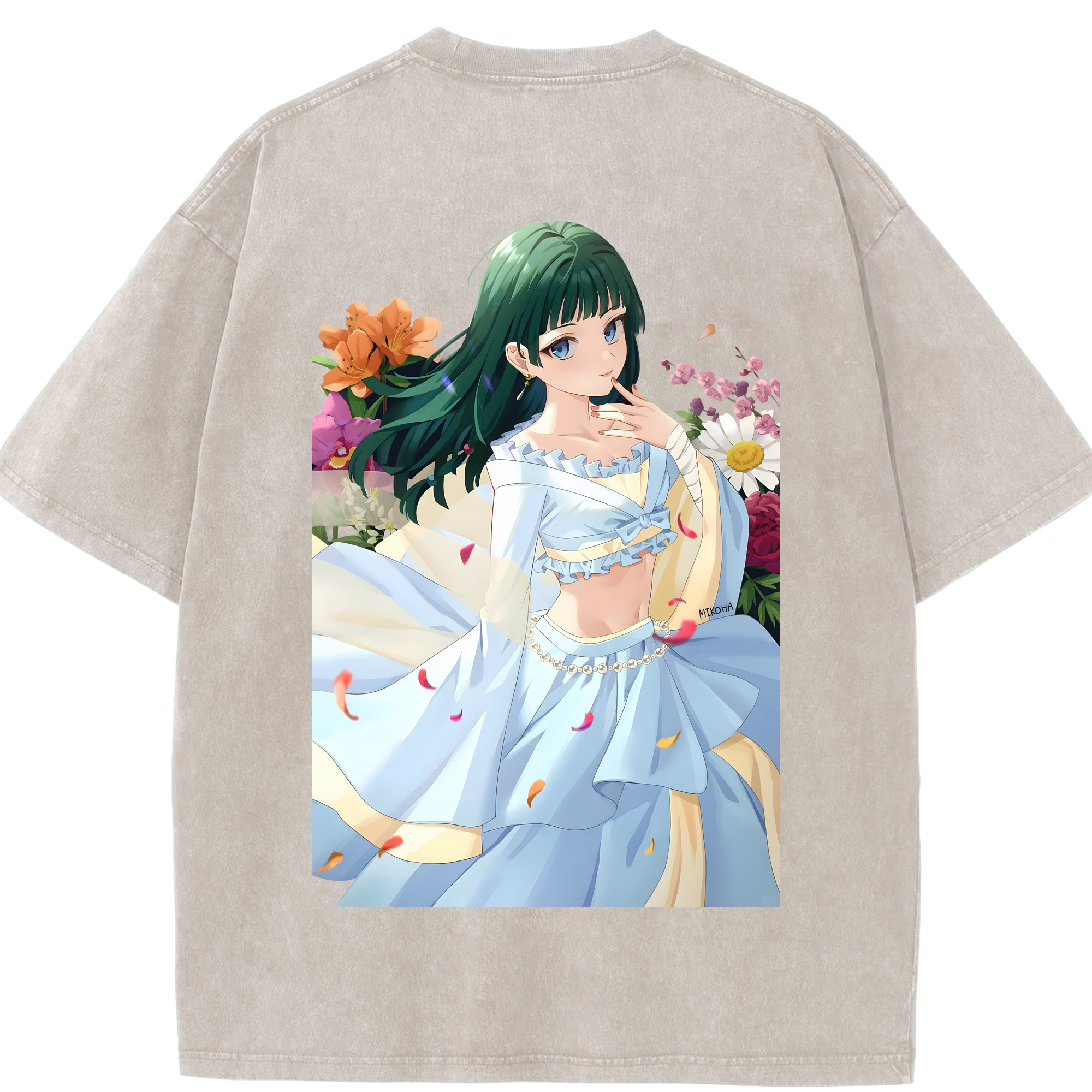 （画像用） 薬屋のひとりごと The Apothecary Diaries 綿100% ヴィンテージ風 半袖Tシャツ（背面プリント）