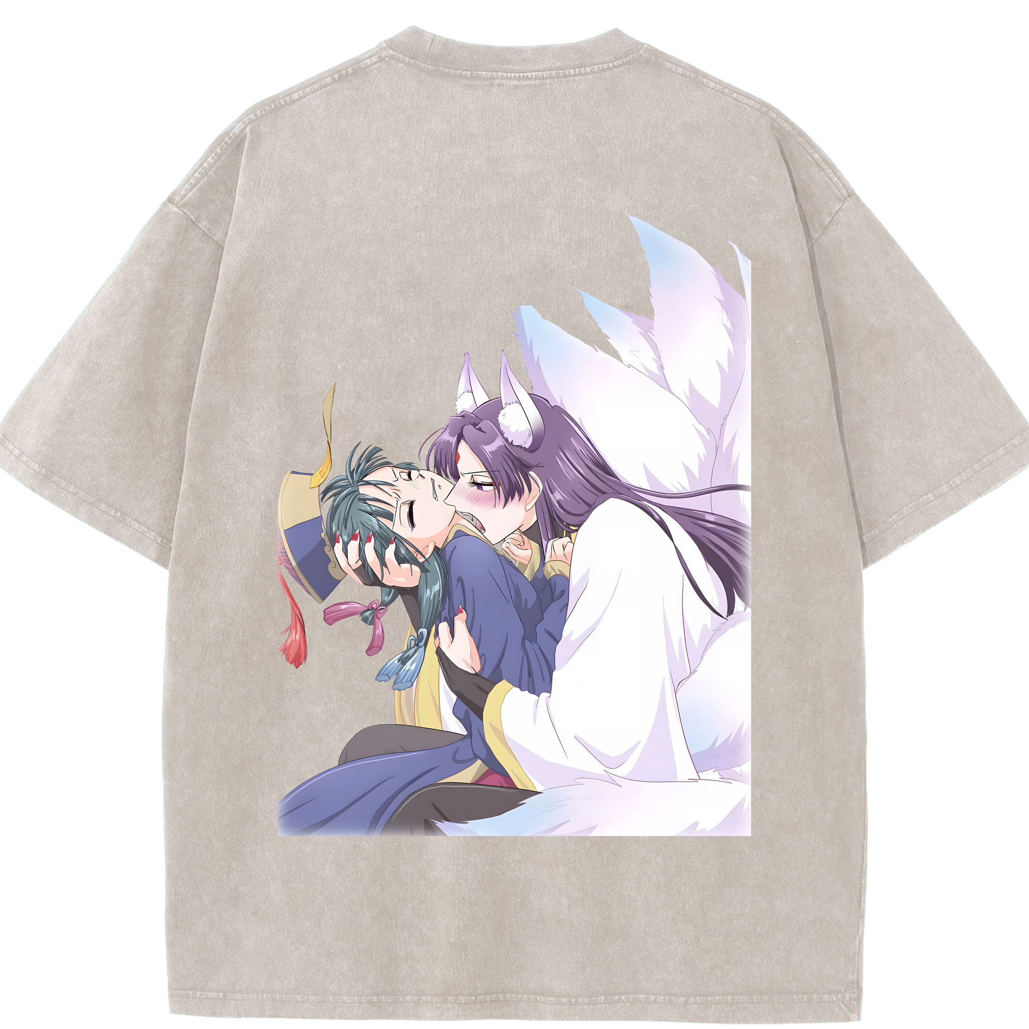 （画像用） 薬屋のひとりごと The Apothecary Diaries 綿100% ヴィンテージ風 半袖Tシャツ（背面プリント）