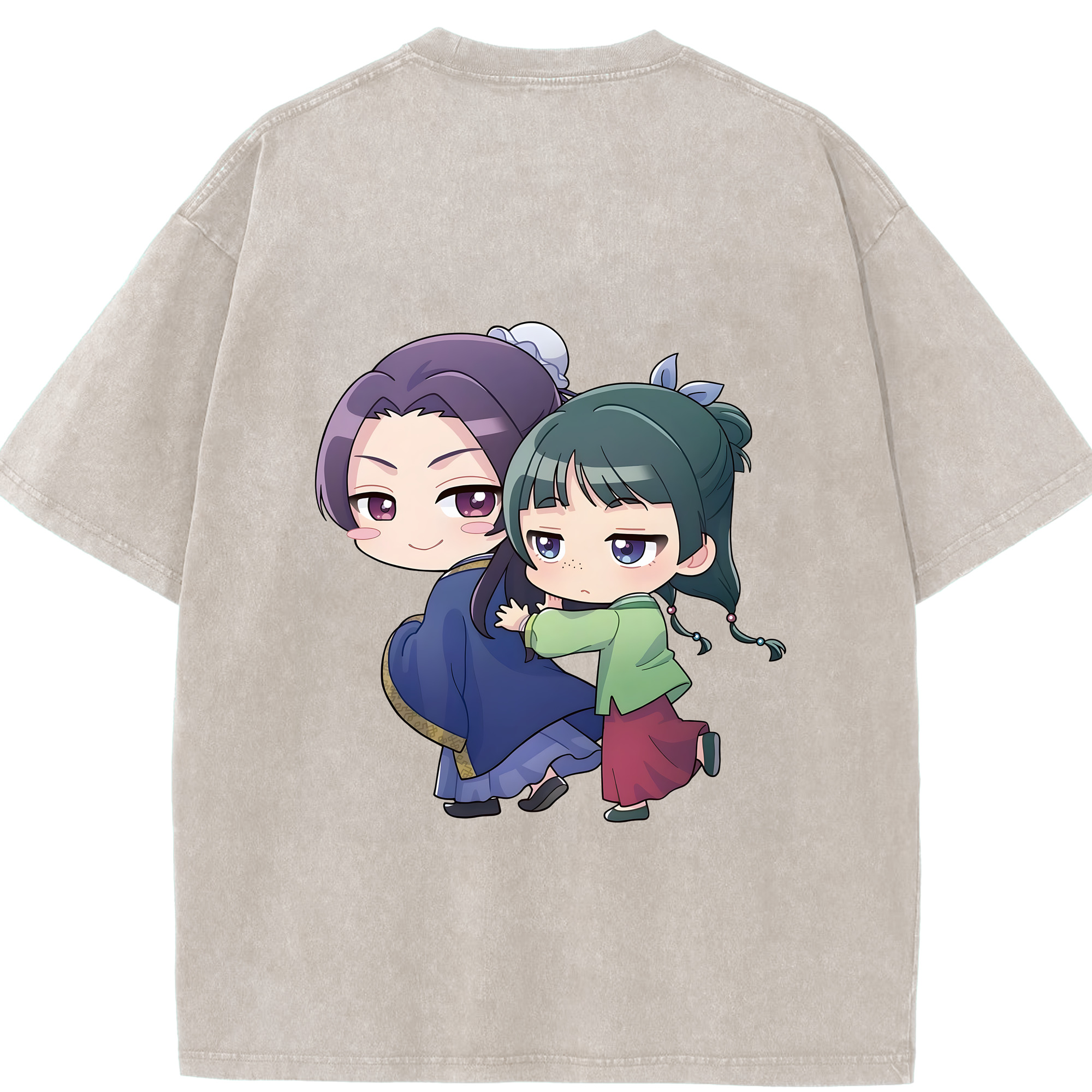 （画像用） 薬屋のひとりごと The Apothecary Diaries 綿100% ヴィンテージ風 半袖Tシャツ（背面プリント）