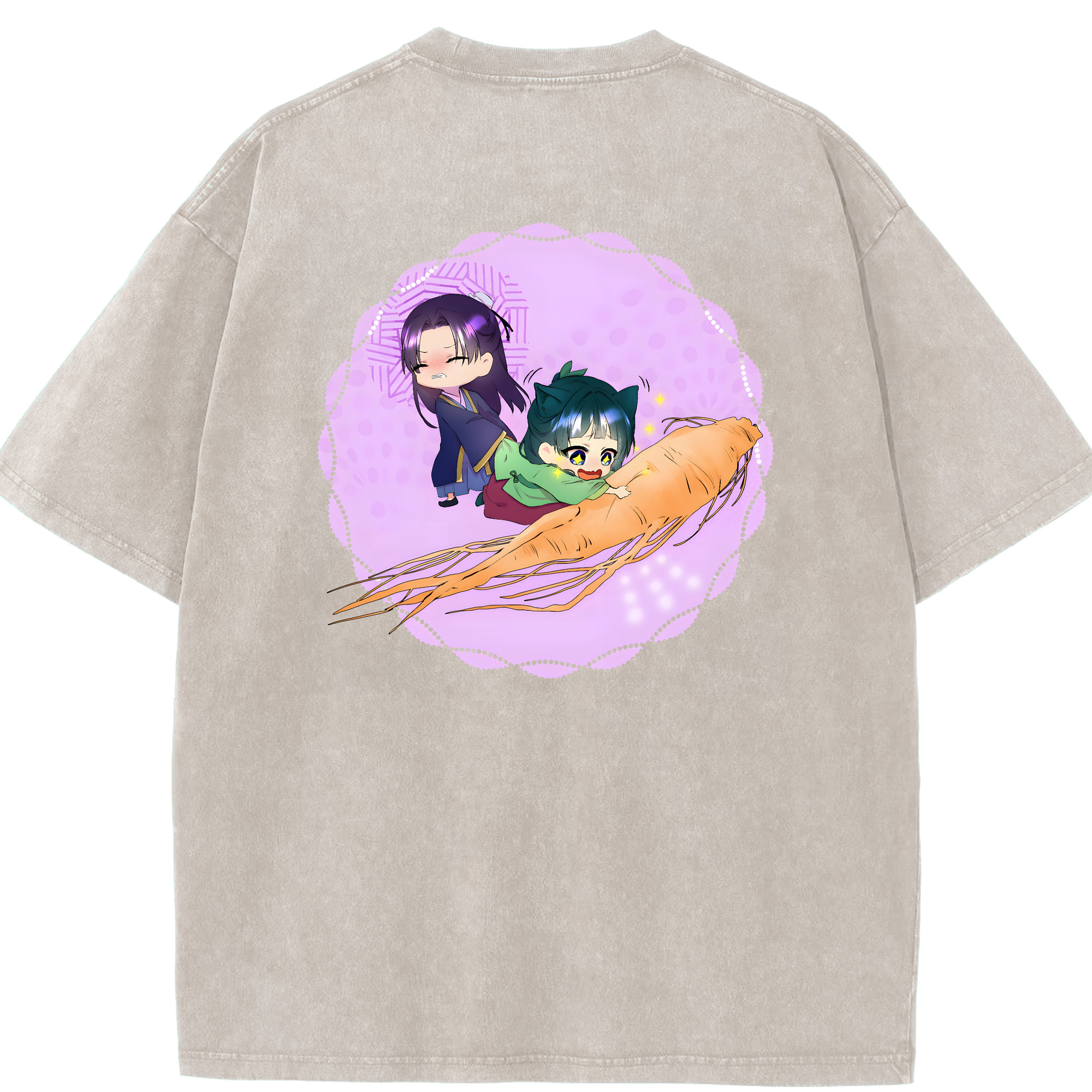 （画像用） 薬屋のひとりごと The Apothecary Diaries 綿100% ヴィンテージ風 半袖Tシャツ（背面プリント）
