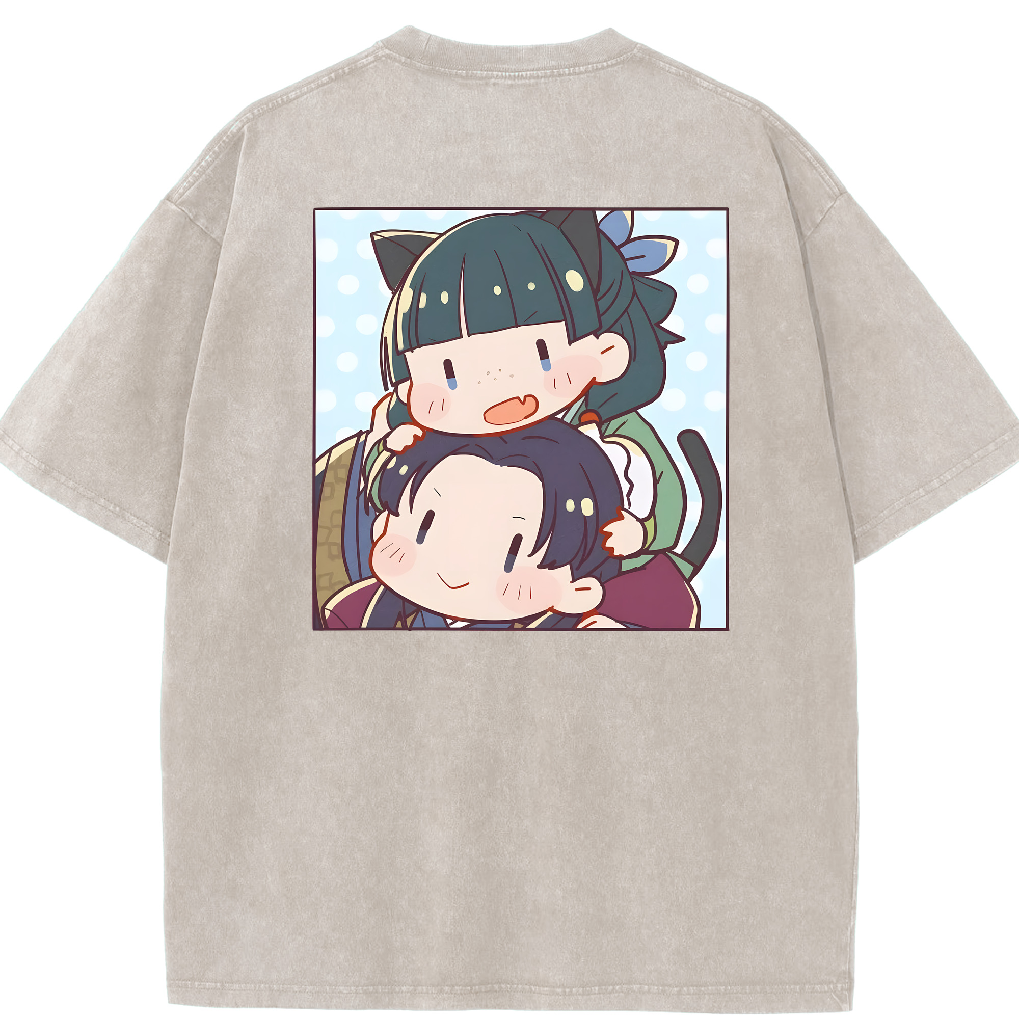 （画像用） 薬屋のひとりごと The Apothecary Diaries 綿100% ヴィンテージ風 半袖Tシャツ（背面プリント）