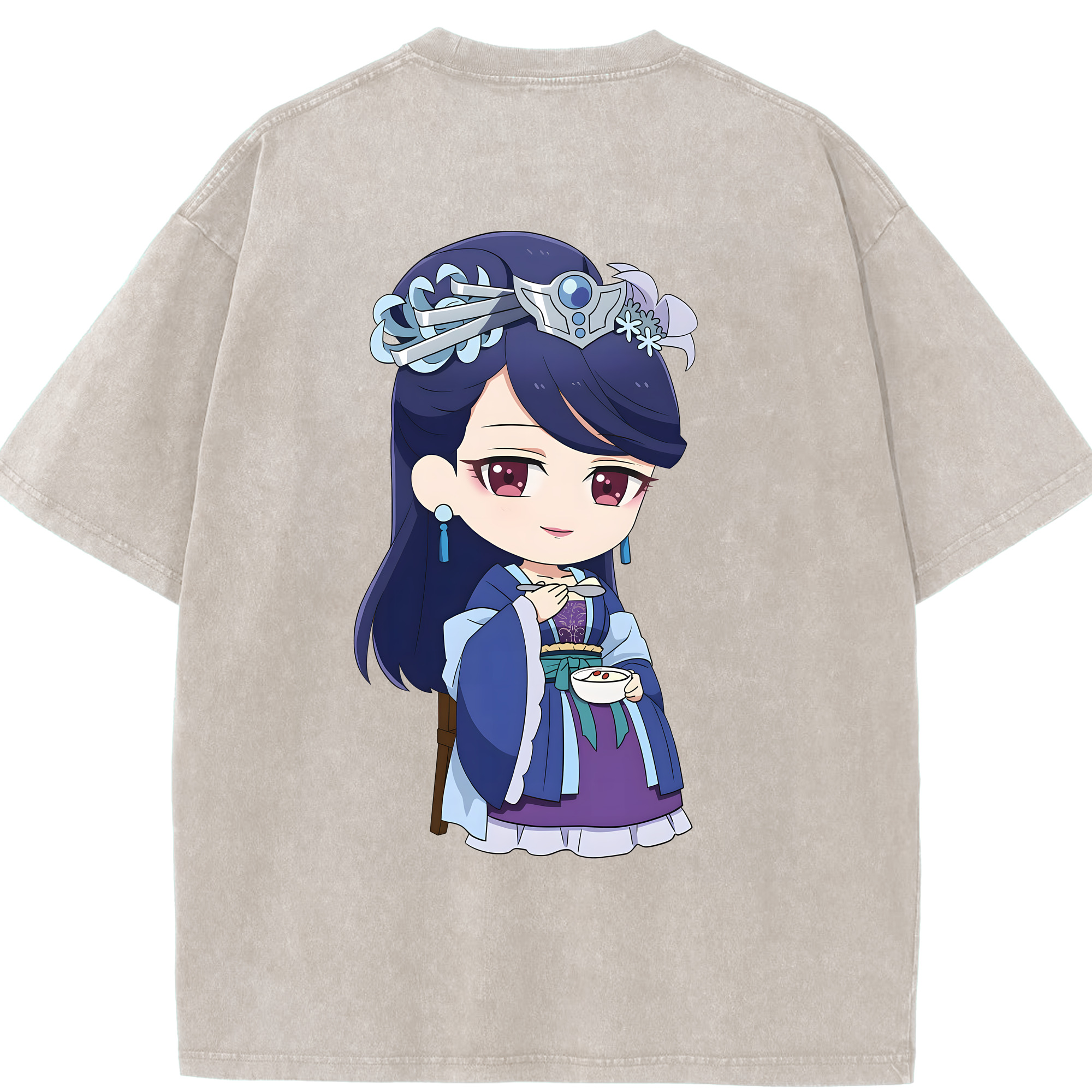 （画像用） 薬屋のひとりごと The Apothecary Diaries 綿100% ヴィンテージ風 半袖Tシャツ（背面プリント）