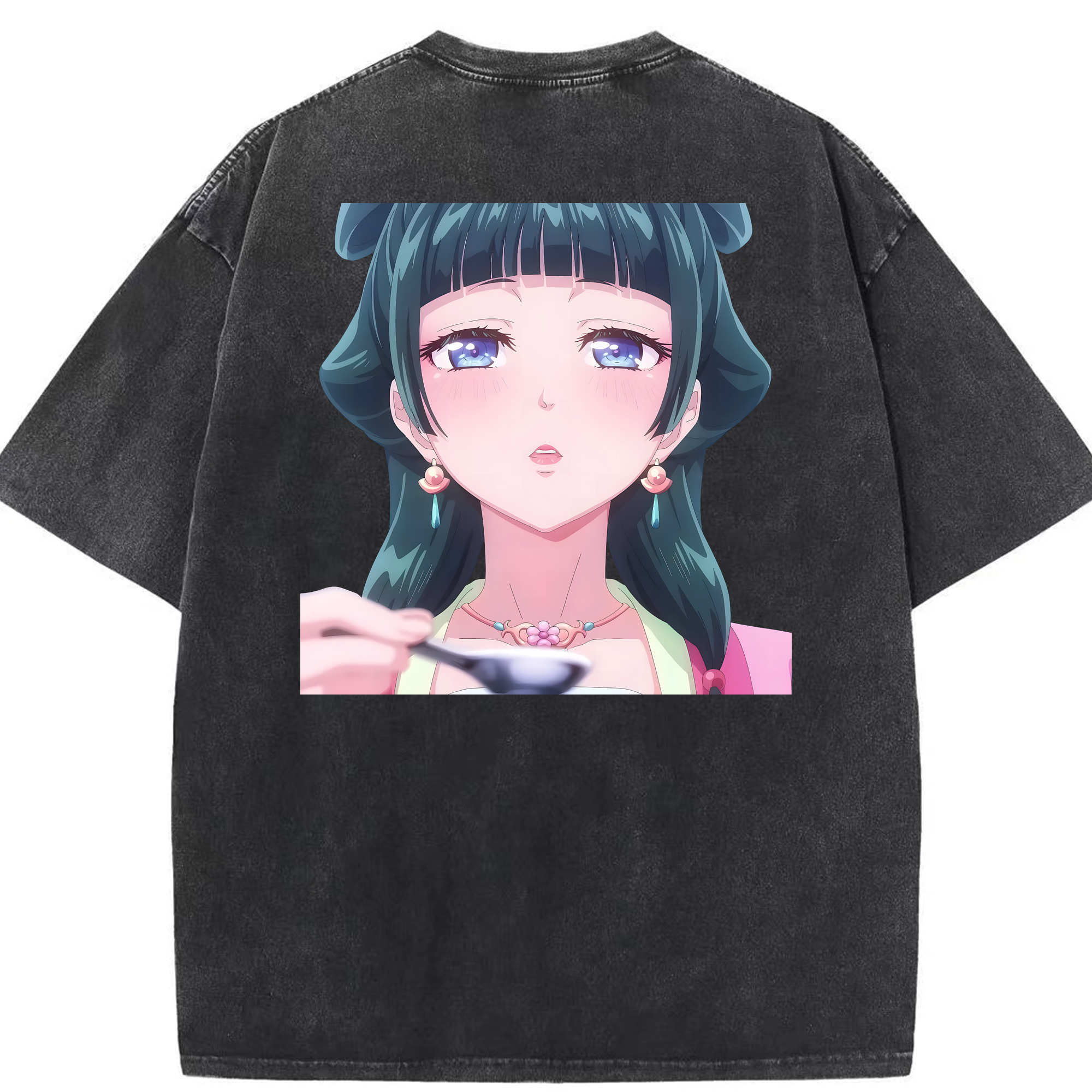 （画像用） 薬屋のひとりごと The Apothecary Diaries 綿100% ヴィンテージ風 半袖Tシャツ（背面プリント）