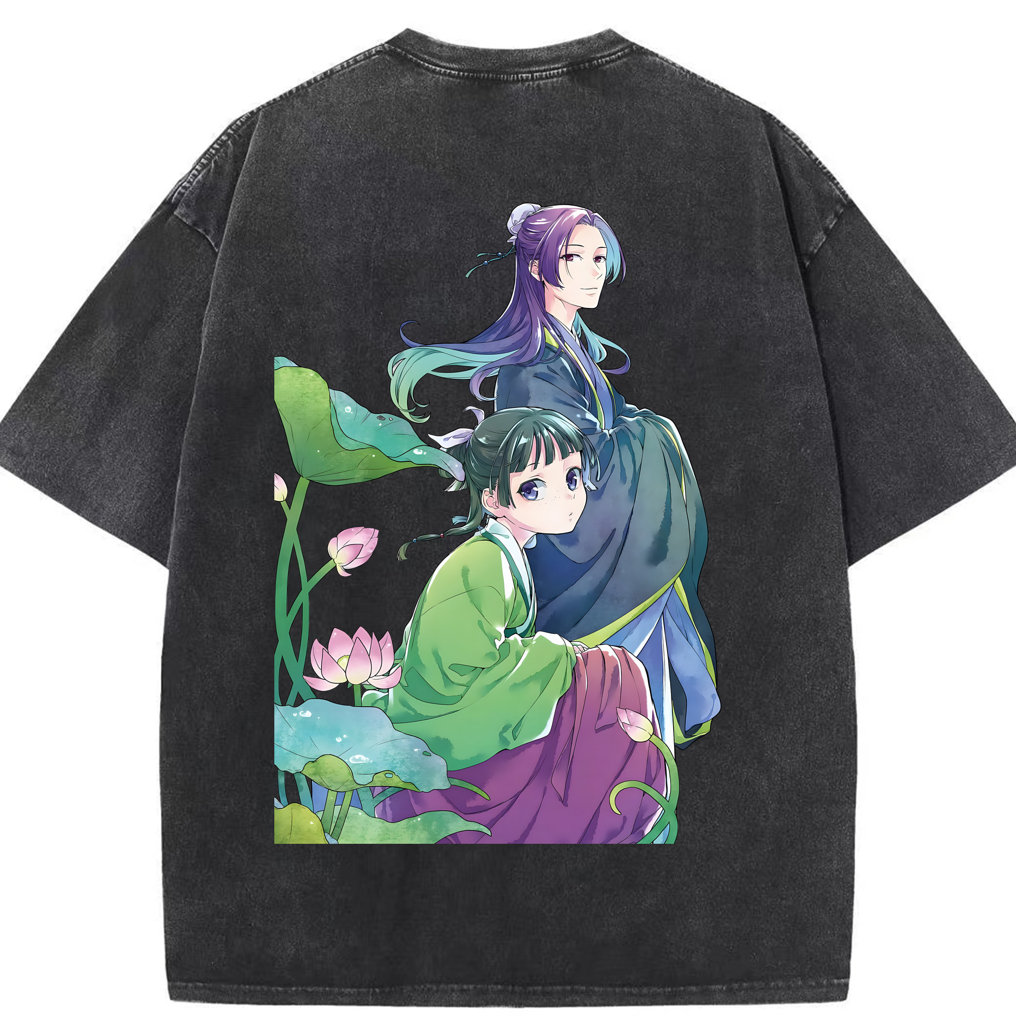 （画像用） 薬屋のひとりごと The Apothecary Diaries 綿100% ヴィンテージ風 半袖Tシャツ（背面プリント）