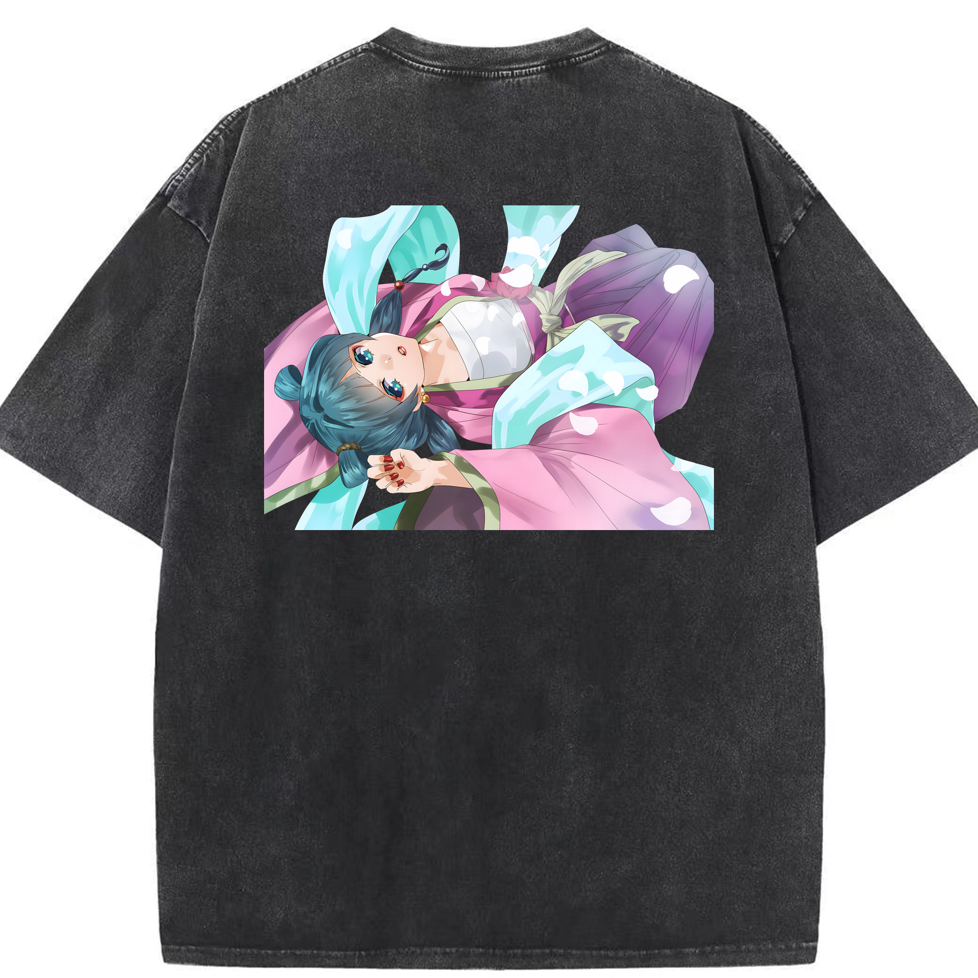（画像用） 薬屋のひとりごと The Apothecary Diaries 綿100% ヴィンテージ風 半袖Tシャツ（背面プリント）