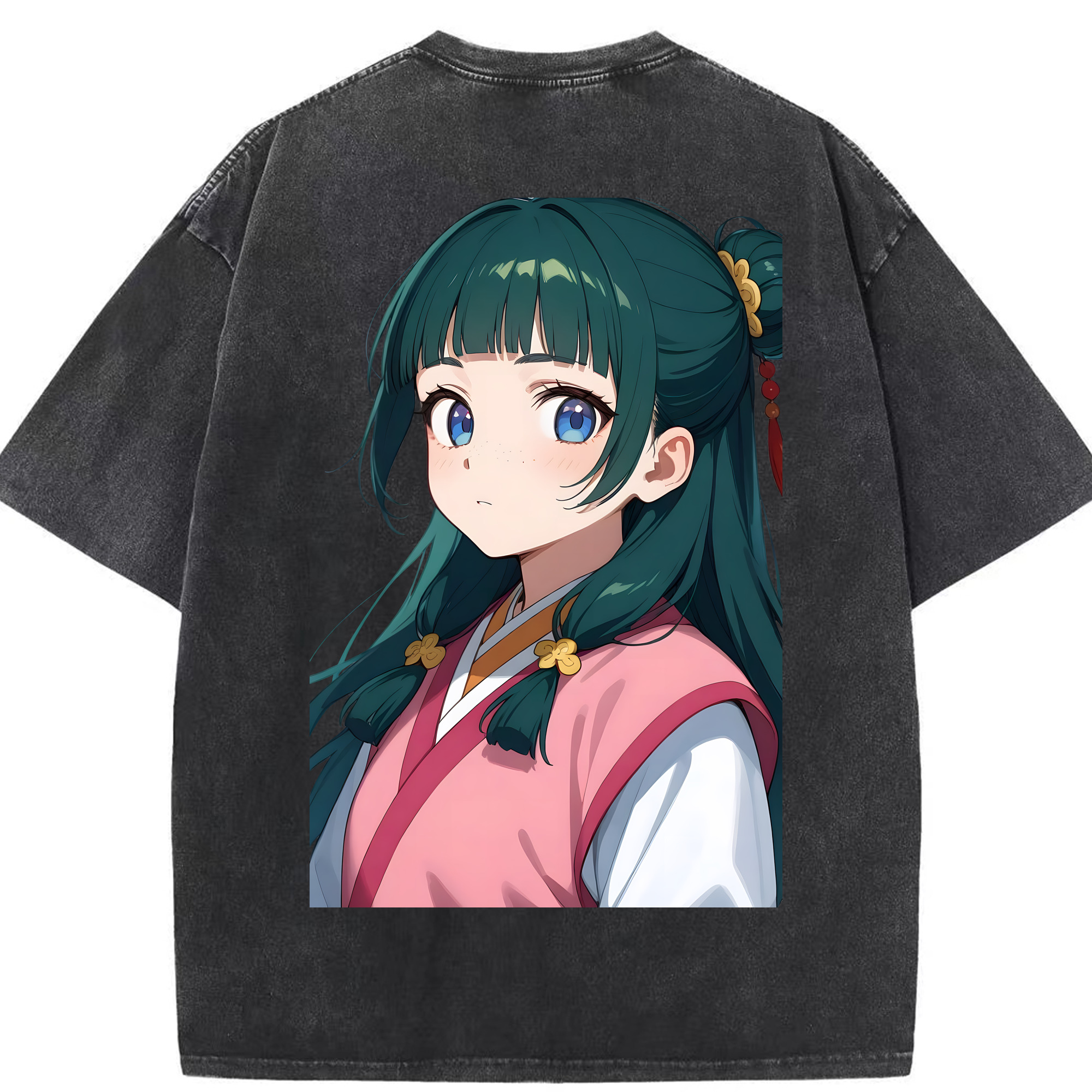 （画像用） 薬屋のひとりごと The Apothecary Diaries 綿100% ヴィンテージ風 半袖Tシャツ（背面プリント）