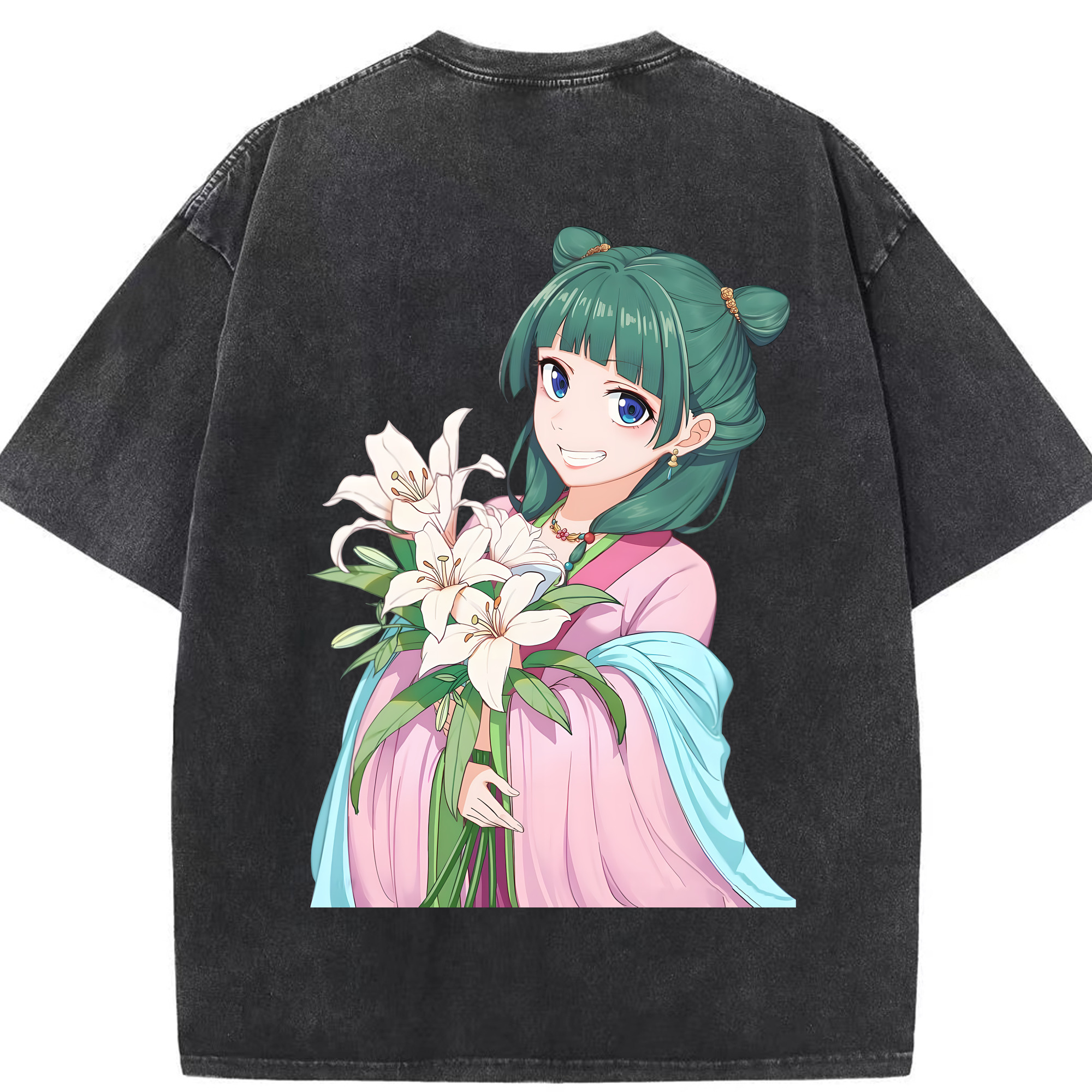 （画像用） 薬屋のひとりごと The Apothecary Diaries 綿100% ヴィンテージ風 半袖Tシャツ（背面プリント）