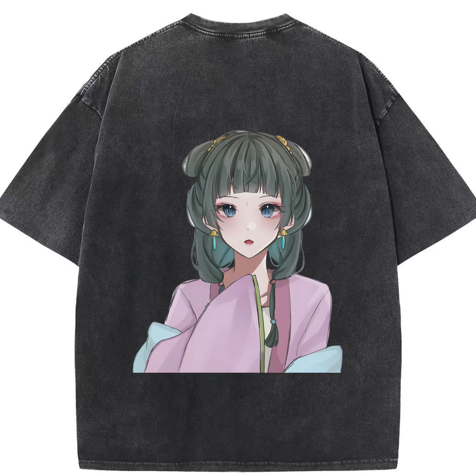 （画像用） 薬屋のひとりごと The Apothecary Diaries 綿100% ヴィンテージ風 半袖Tシャツ（背面プリント）
