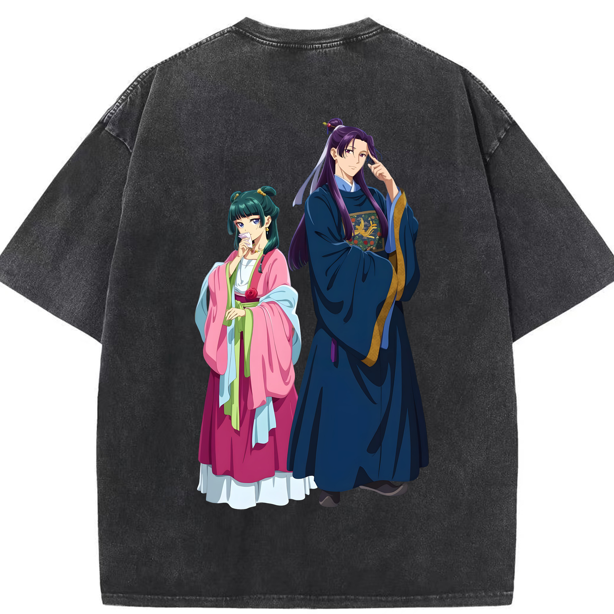 （画像用） 薬屋のひとりごと The Apothecary Diaries 綿100% ヴィンテージ風 半袖Tシャツ（背面プリント）