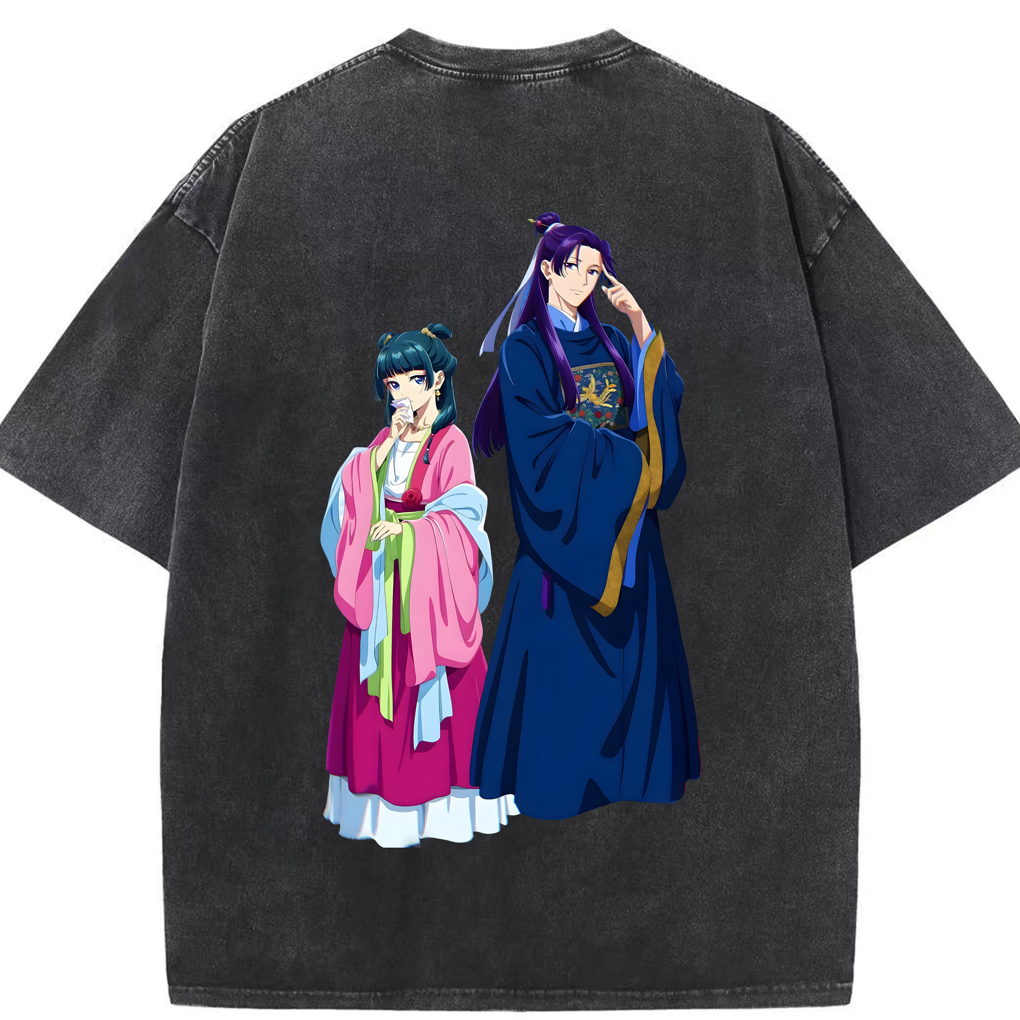 （画像用） 薬屋のひとりごと The Apothecary Diaries 綿100% ヴィンテージ風 半袖Tシャツ（背面プリント）