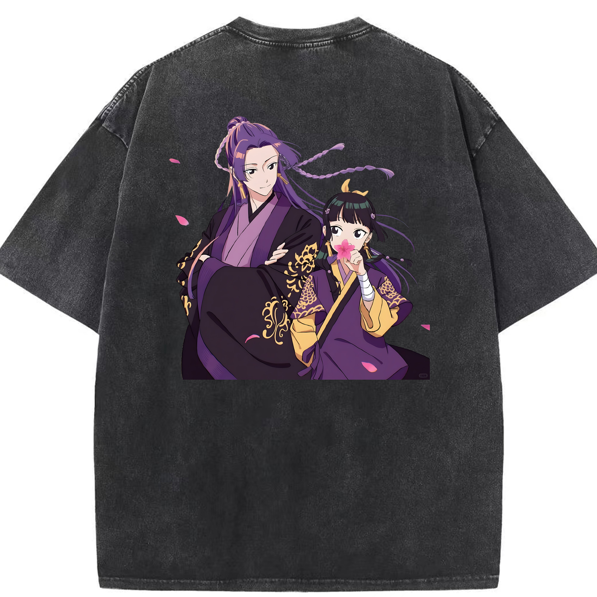 （画像用） 薬屋のひとりごと The Apothecary Diaries 綿100% ヴィンテージ風 半袖Tシャツ（背面プリント）