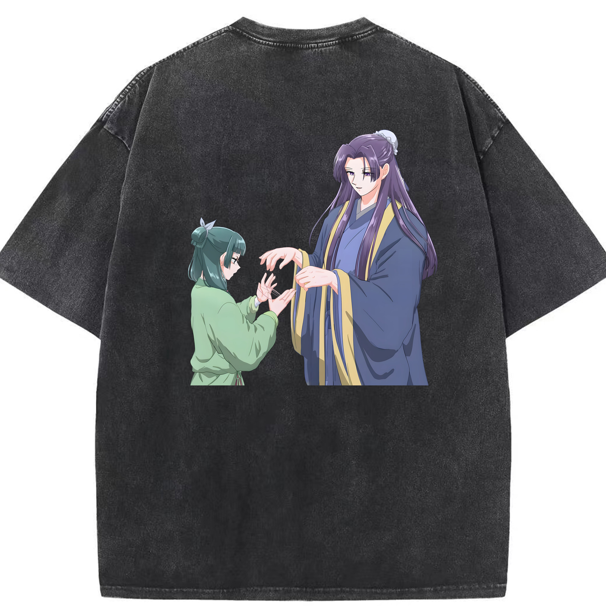 （画像用） 薬屋のひとりごと The Apothecary Diaries 綿100% ヴィンテージ風 半袖Tシャツ（背面プリント）