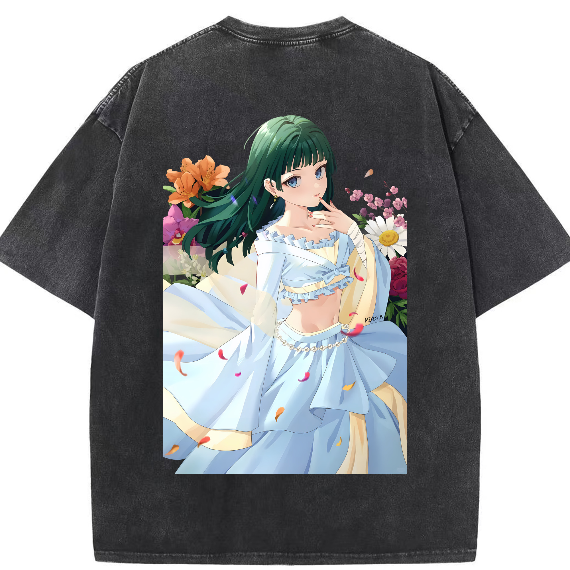 （画像用） 薬屋のひとりごと The Apothecary Diaries 綿100% ヴィンテージ風 半袖Tシャツ（背面プリント）