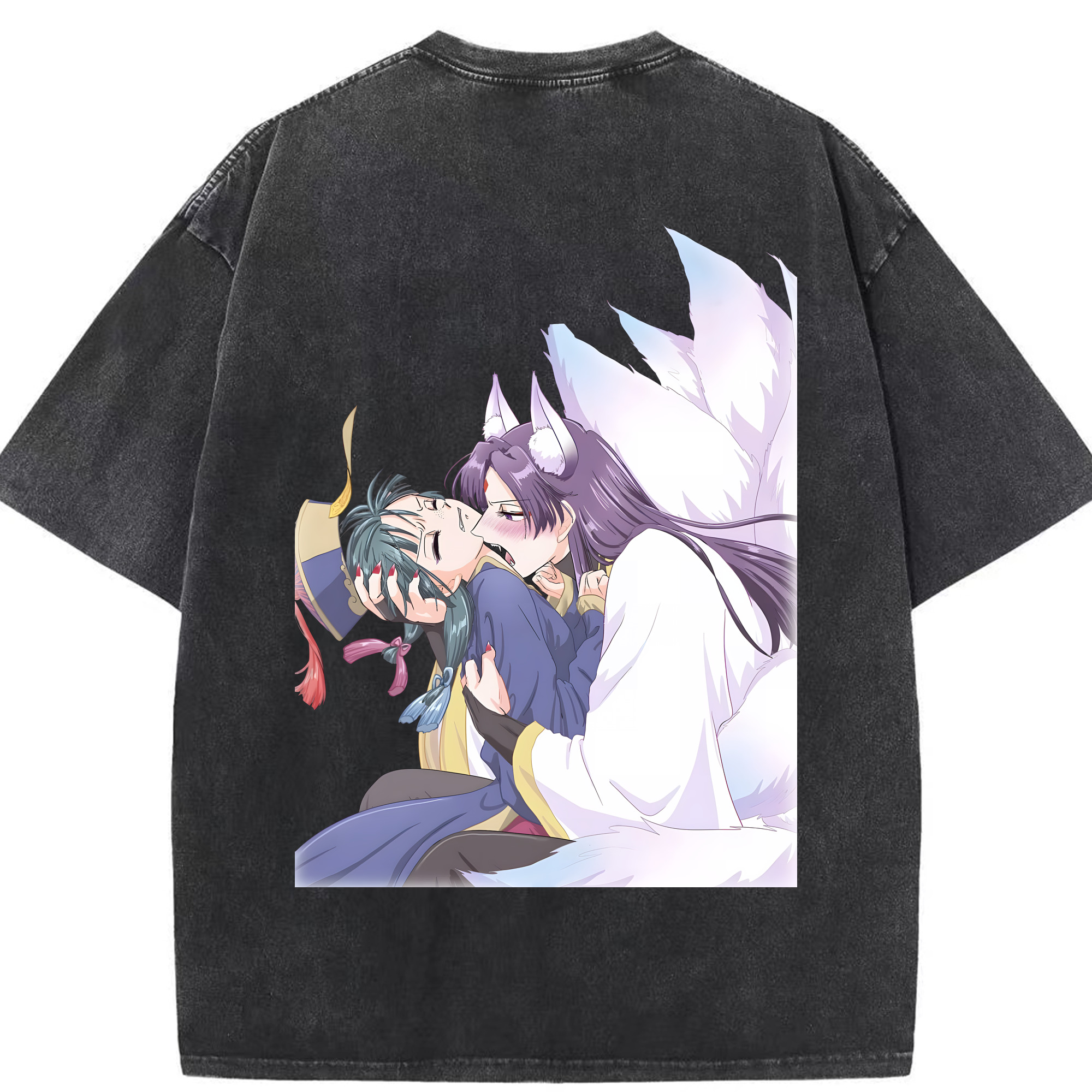 （画像用） 薬屋のひとりごと The Apothecary Diaries 綿100% ヴィンテージ風 半袖Tシャツ（背面プリント）