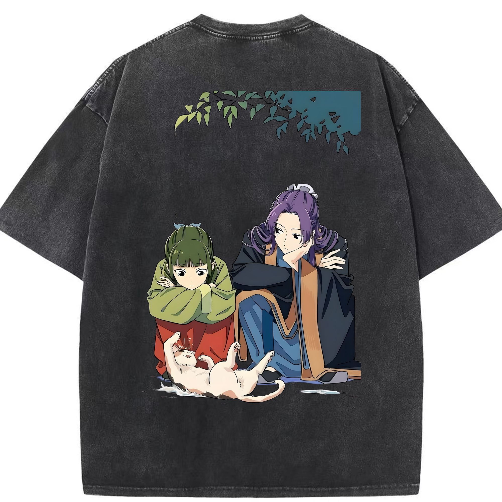 （画像用） 薬屋のひとりごと The Apothecary Diaries 綿100% ヴィンテージ風 半袖Tシャツ（背面プリント）