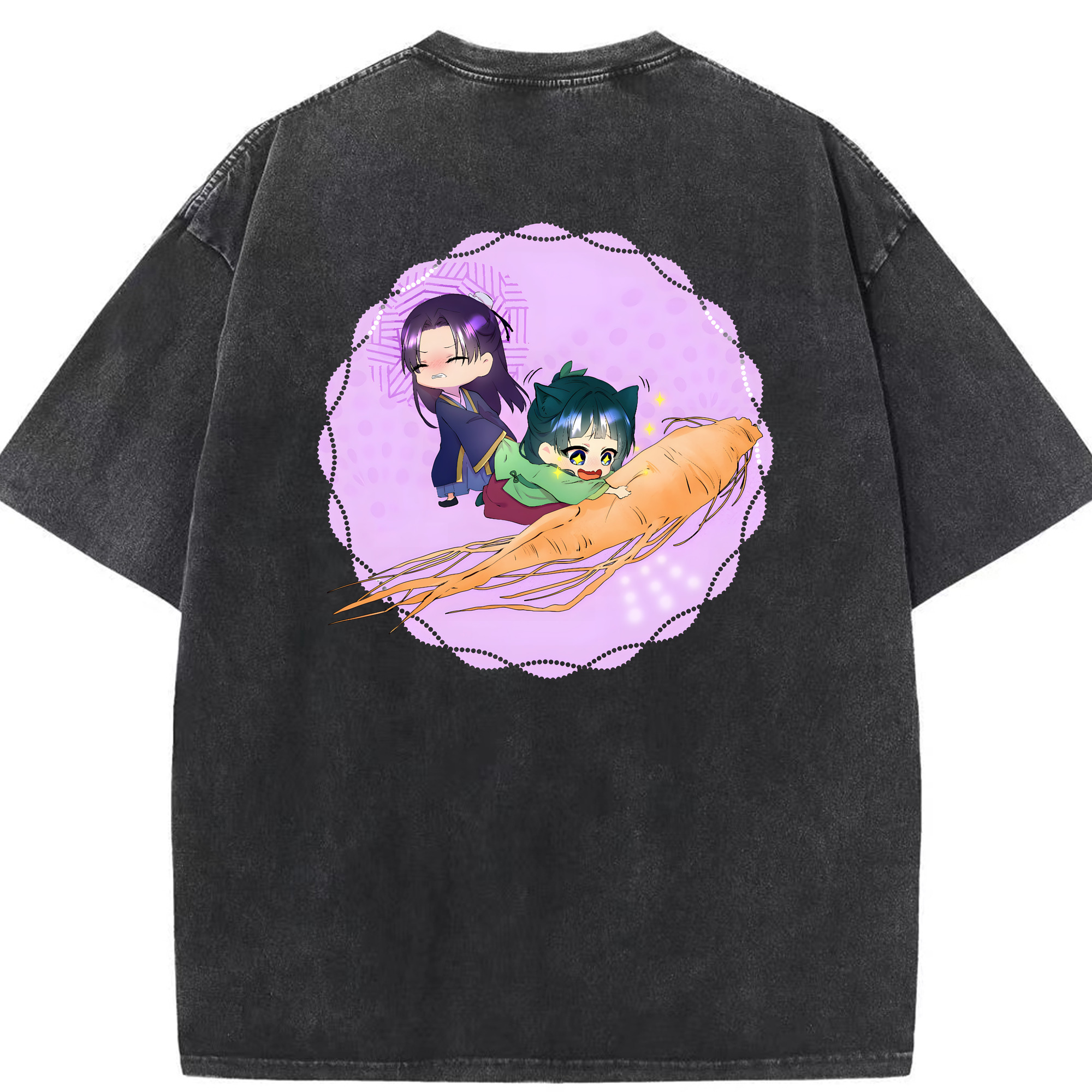 （画像用） 薬屋のひとりごと The Apothecary Diaries 綿100% ヴィンテージ風 半袖Tシャツ（背面プリント）