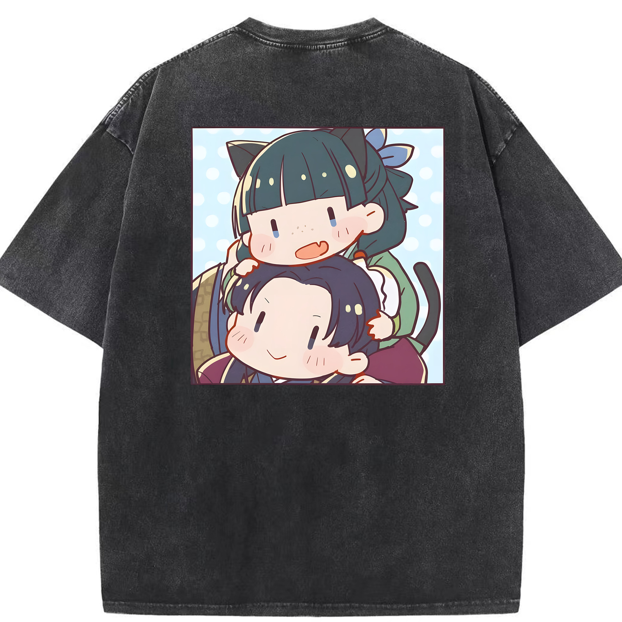 （画像用） 薬屋のひとりごと The Apothecary Diaries 綿100% ヴィンテージ風 半袖Tシャツ（背面プリント）